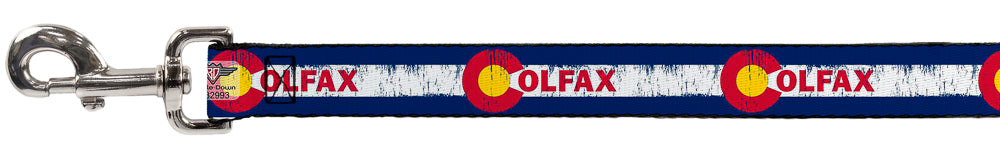 Dog Leash - COLFAX Colorado Flag Weathered Dog Leashes Buckle-Down
