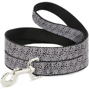 Dog Leash - Ditsy Floral Black/White/Red Dog Leashes Buckle-Down