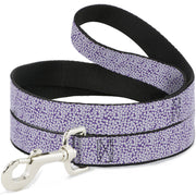Dog Leash - Ditsy Floral Lavender/White/Black Dog Leashes Buckle-Down