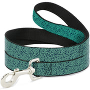 Dog Leash - Ditsy Floral Teal/Light Teal/Teal Dog Leashes Buckle-Down