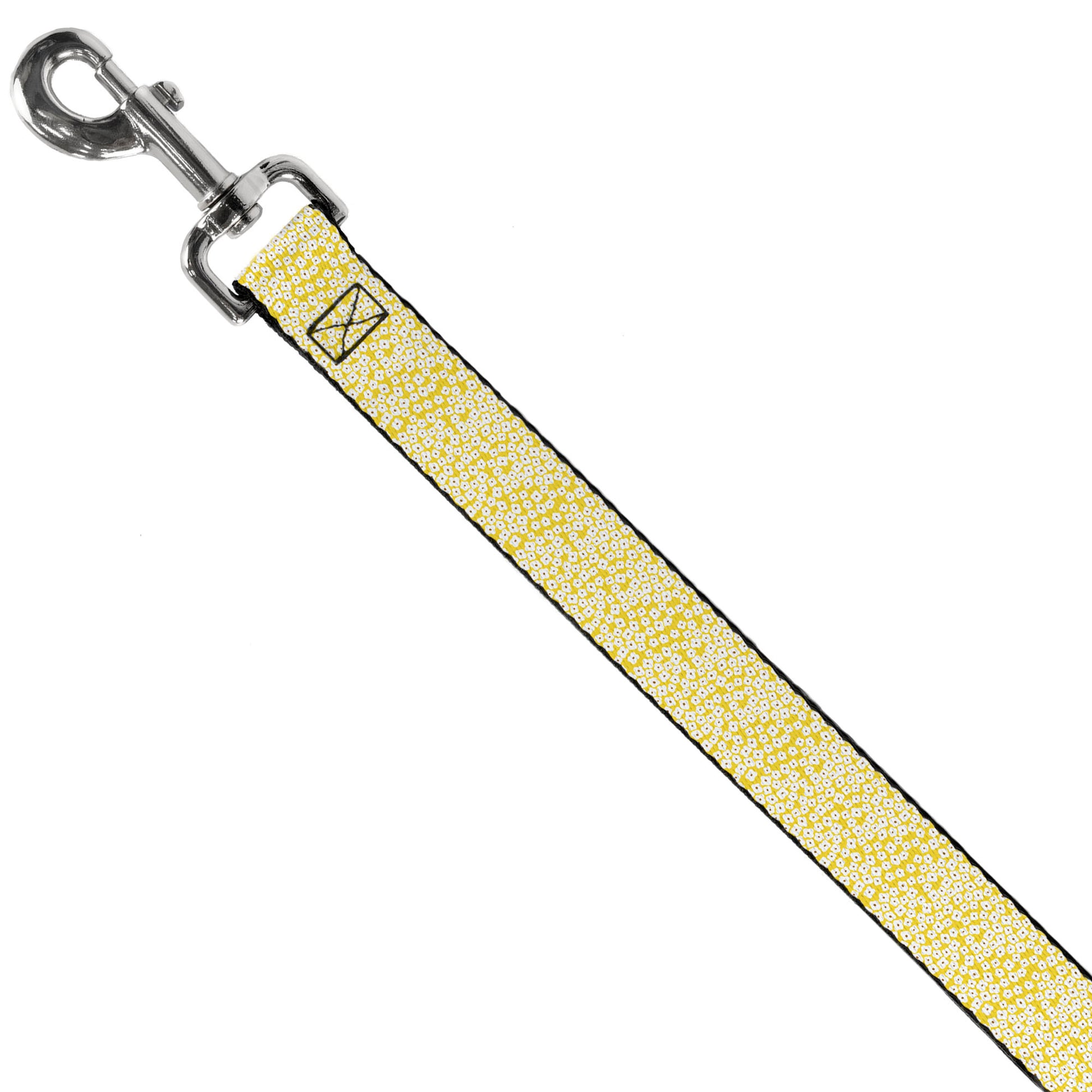 Dog Leash - Ditsy Floral Yellow/White/Brown Dog Leashes Buckle-Down