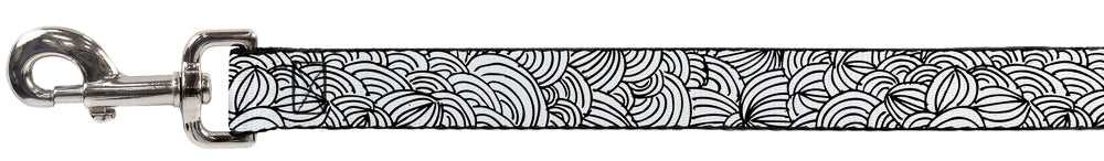 Dog Leash - Doodle1 White/Black Dog Leashes Buckle-Down