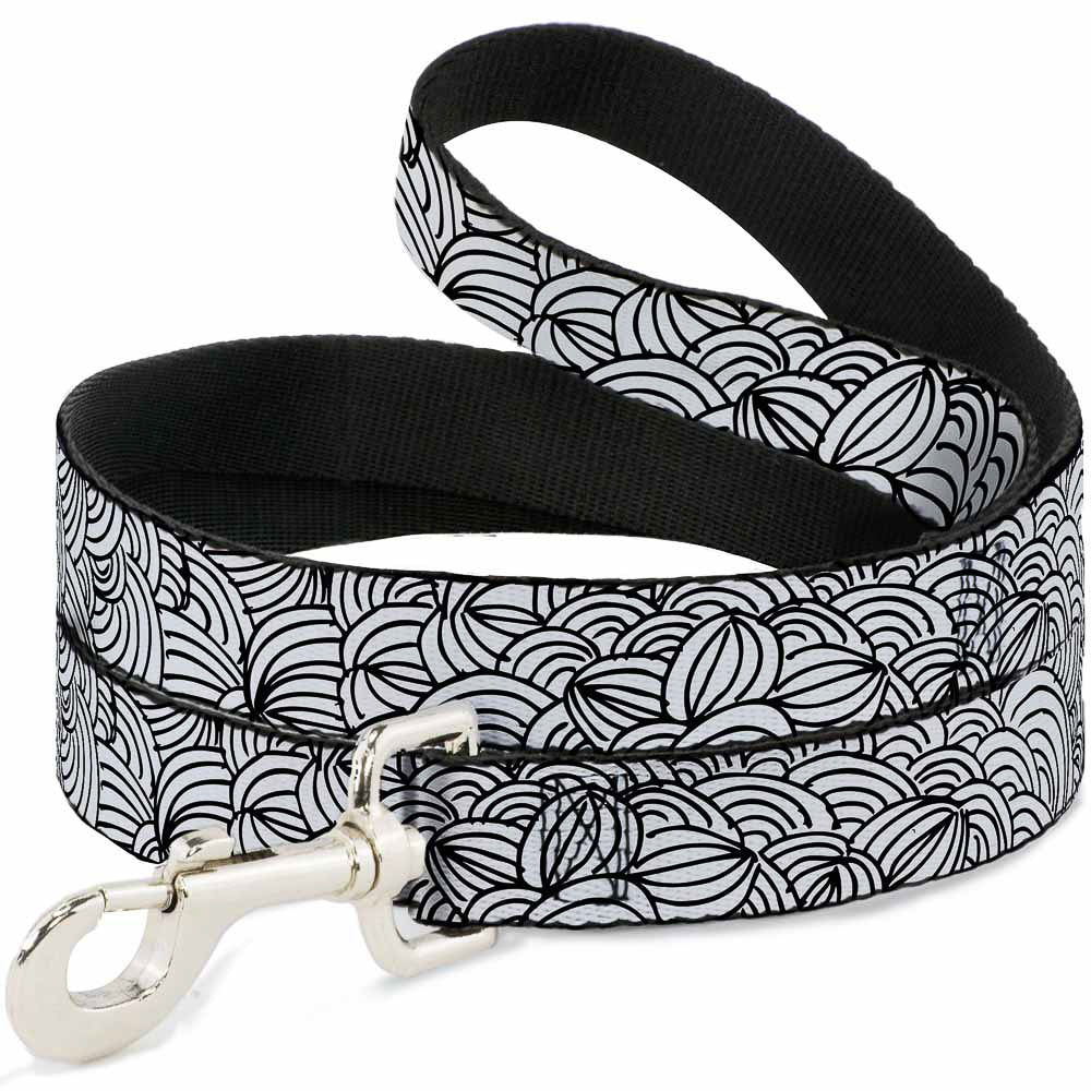 Dog Leash - Doodle1 White/Black Dog Leashes Buckle-Down