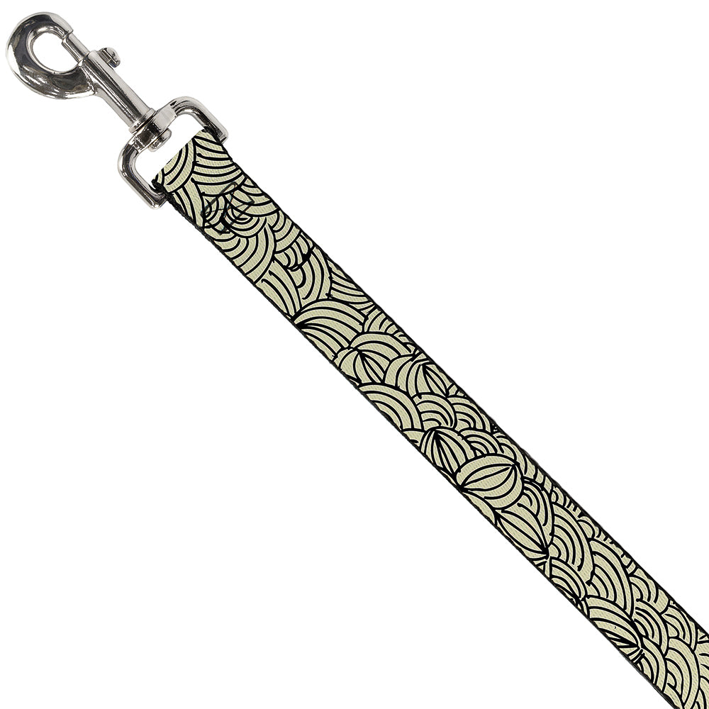 Dog Leash - Doodle1 Cream/Black Dog Leashes Buckle-Down