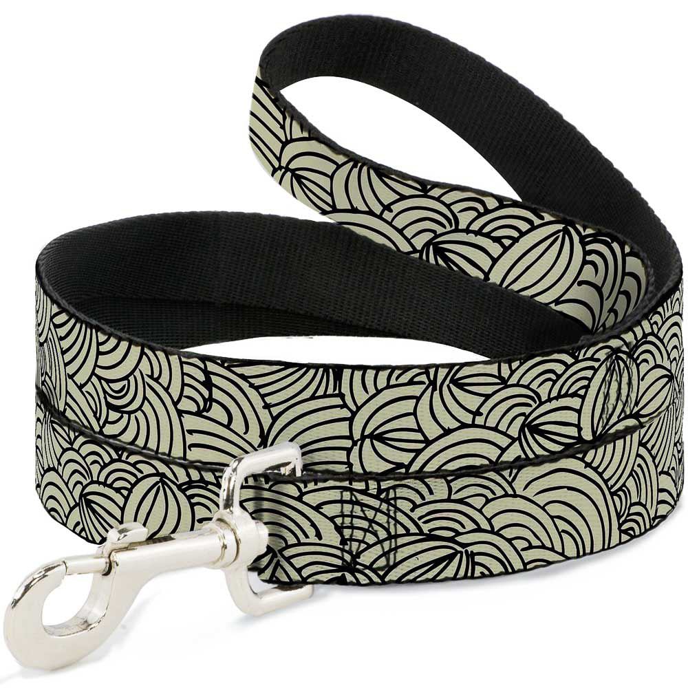 Dog Leash - Doodle1 Cream/Black Dog Leashes Buckle-Down