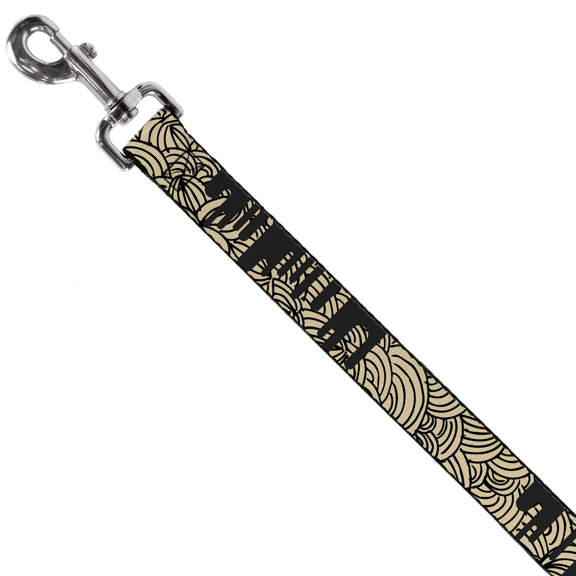 Dog Leash - Doodle1/Paint Drips Cream/Black Dog Leashes Buckle-Down