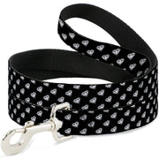 Dog Leash - Diamonds Diagonal Black/White Dog Leashes Buckle-Down