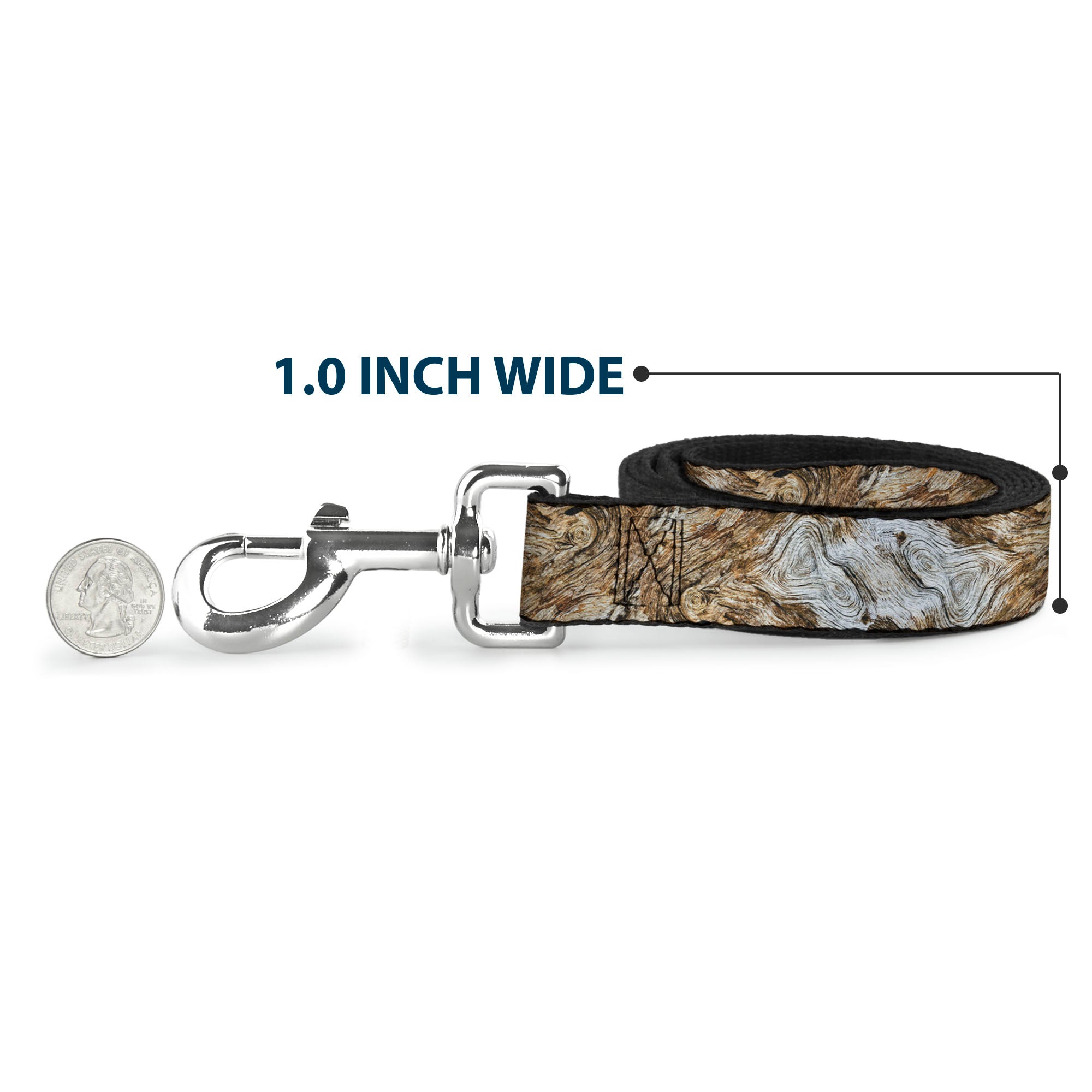 Dog Leash - Driftwood Grain Dog Leashes Buckle-Down