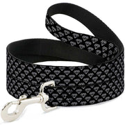Dog Leash - Diamonds Diagonal2 Lines Black/White Dog Leashes Buckle-Down