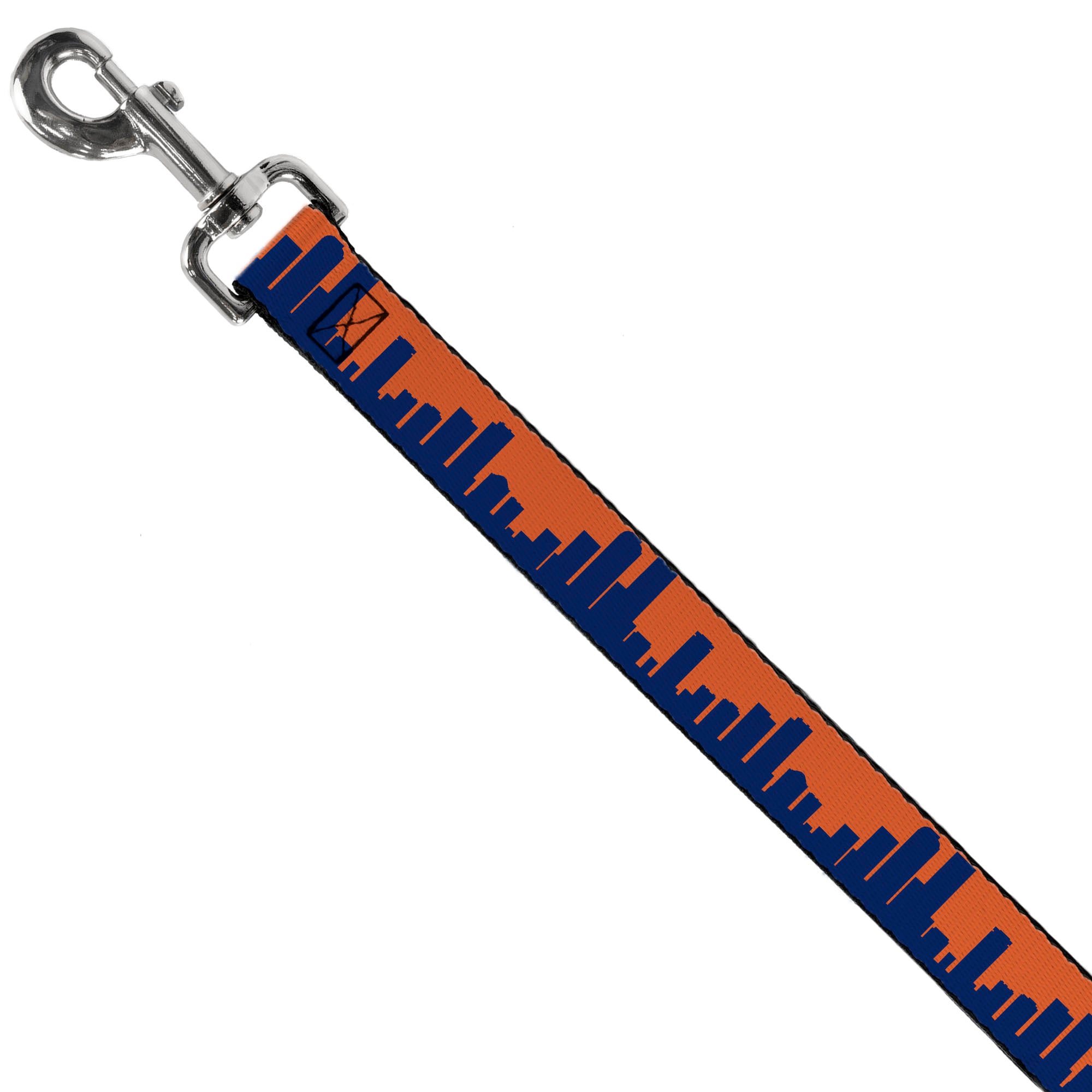 Dog Leash - Denver Solid Skyline Orange/Navy Dog Leashes Buckle-Down