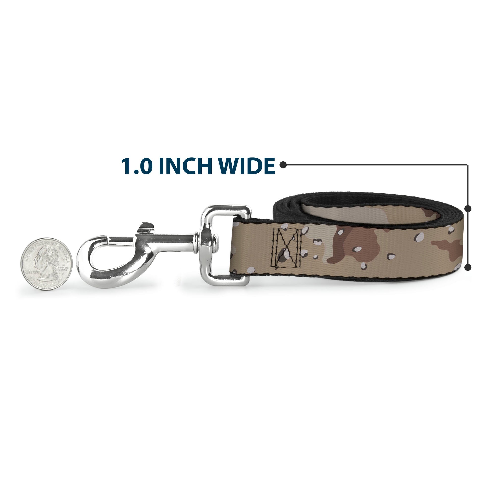 Dog Leash - Desert Camo Tans/Browns Dog Leashes Buckle-Down