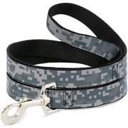 Dog Leash - Digital Camo2 Grays Dog Leashes Buckle-Down