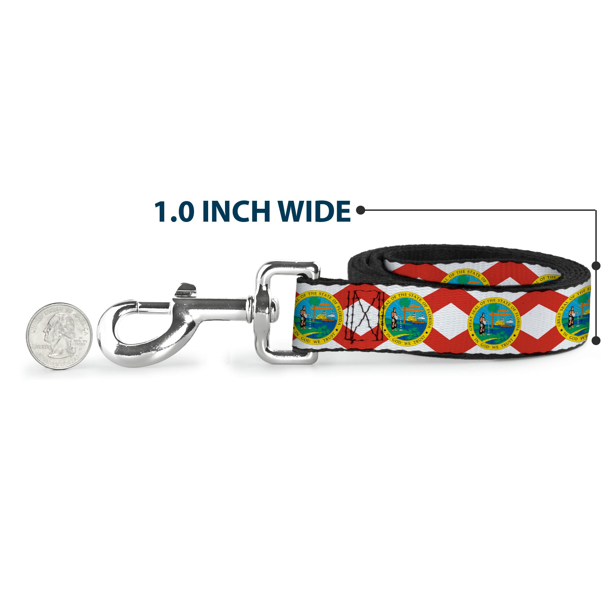 Dog Leash - Florida Flag Continuous Dog Leashes Buckle-Down