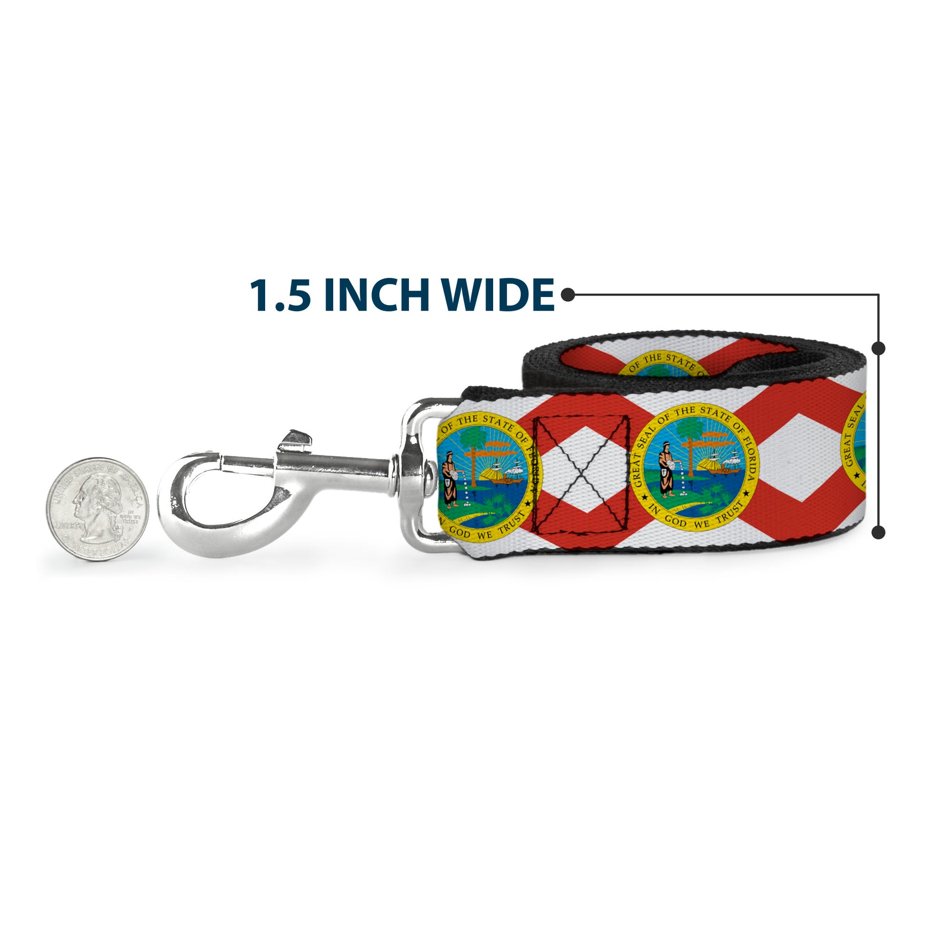 Dog Leash - Florida Flag Continuous Dog Leashes Buckle-Down
