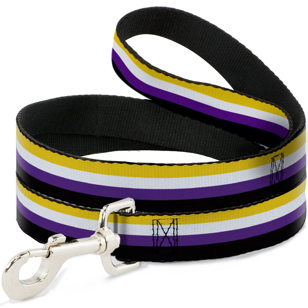 Dog Leash - Flag Non-Binary Stripe Dog Leashes Buckle-Down