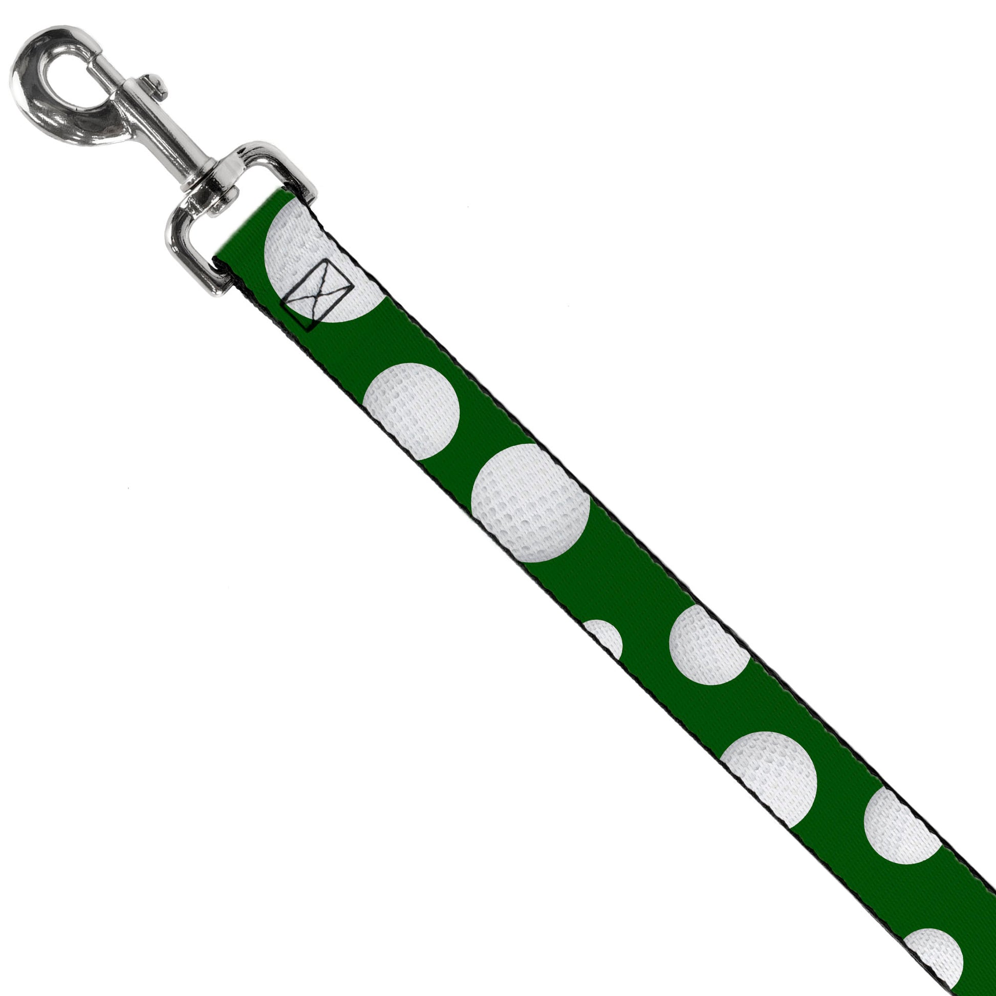 Dog Leash - Golf Balls Scattered Green/White Dog Leashes Buckle-Down