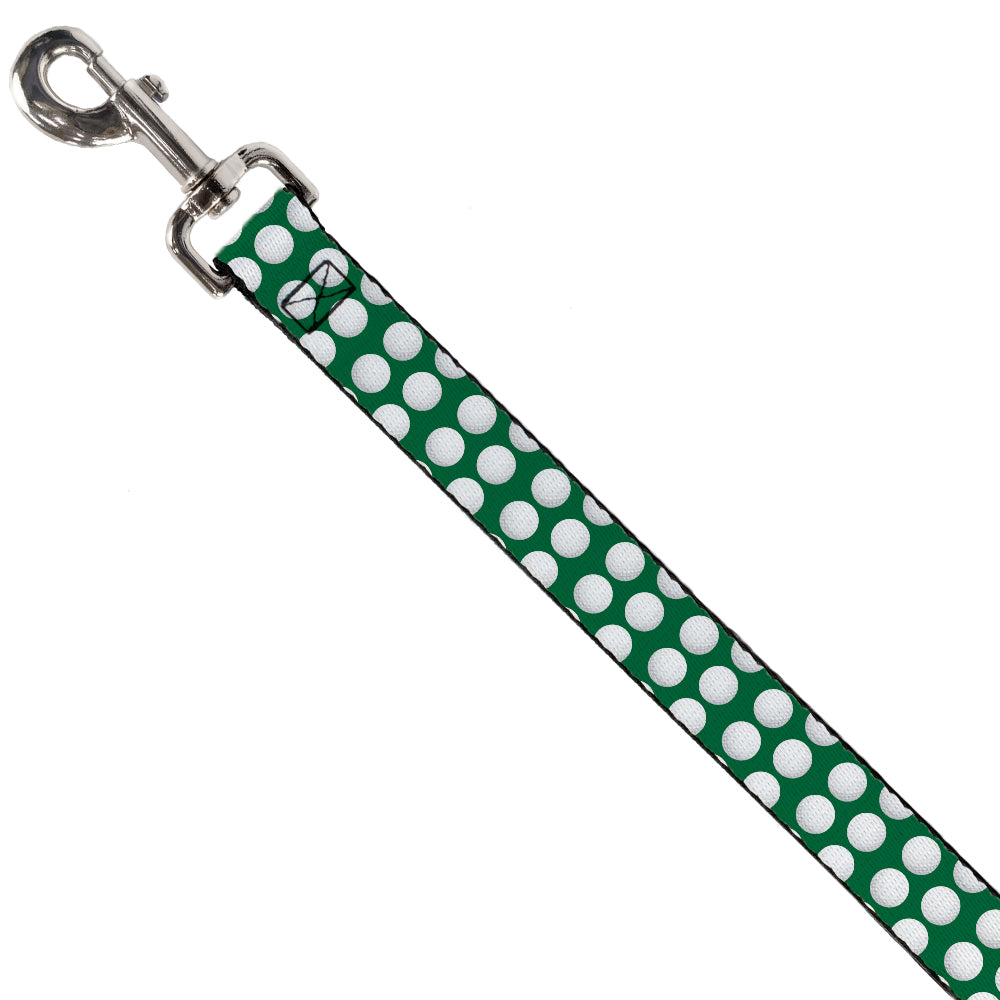 Dog Leash - Golf Balls Green/White Dog Leashes Buckle-Down