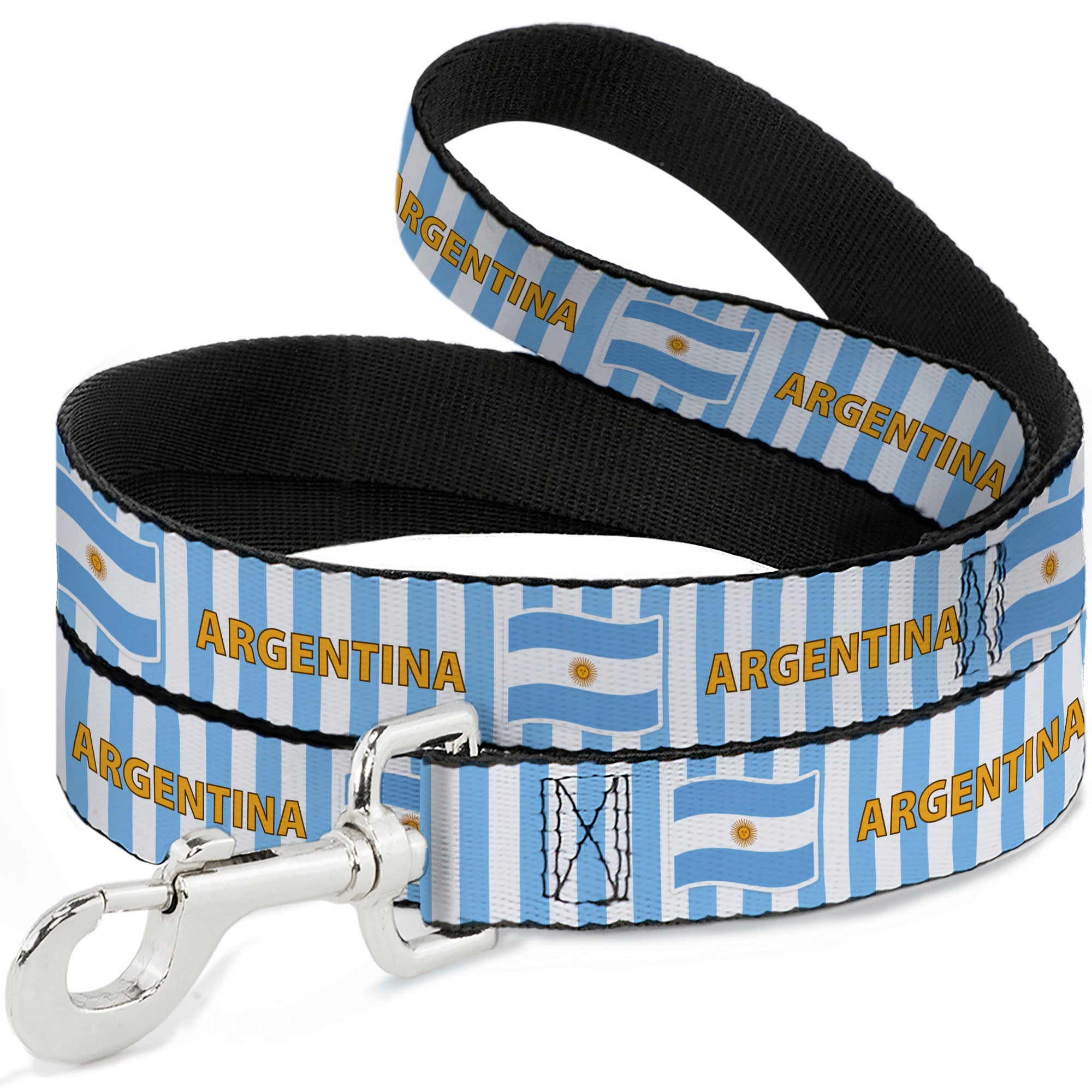 Dog Leash - Global Soccer Cup Series Argentina Spirit Flag Dog Leashes Buckle-Down