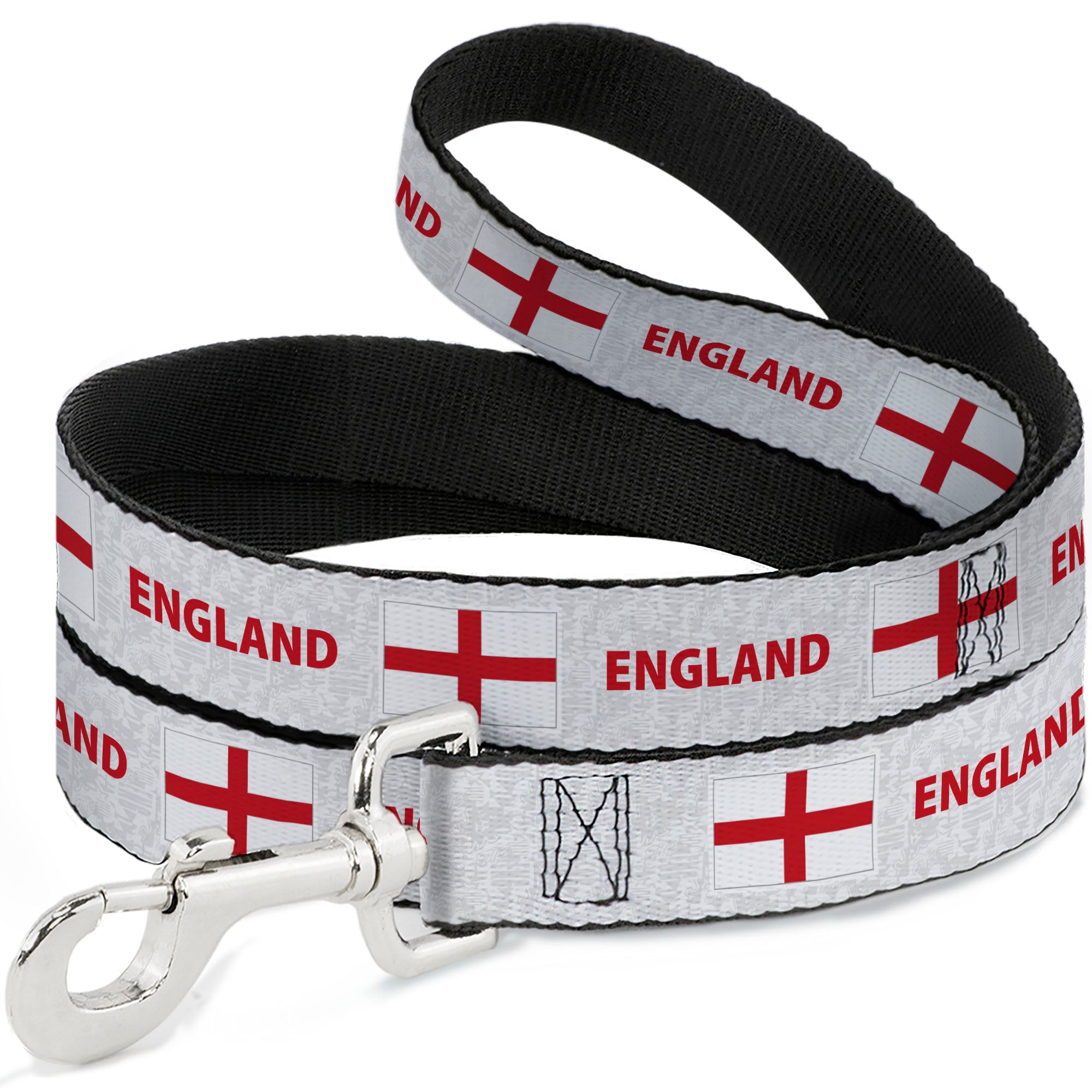 Dog Leash - Global Soccer Cup Series England Spirit Flag Dog Leashes Buckle-Down