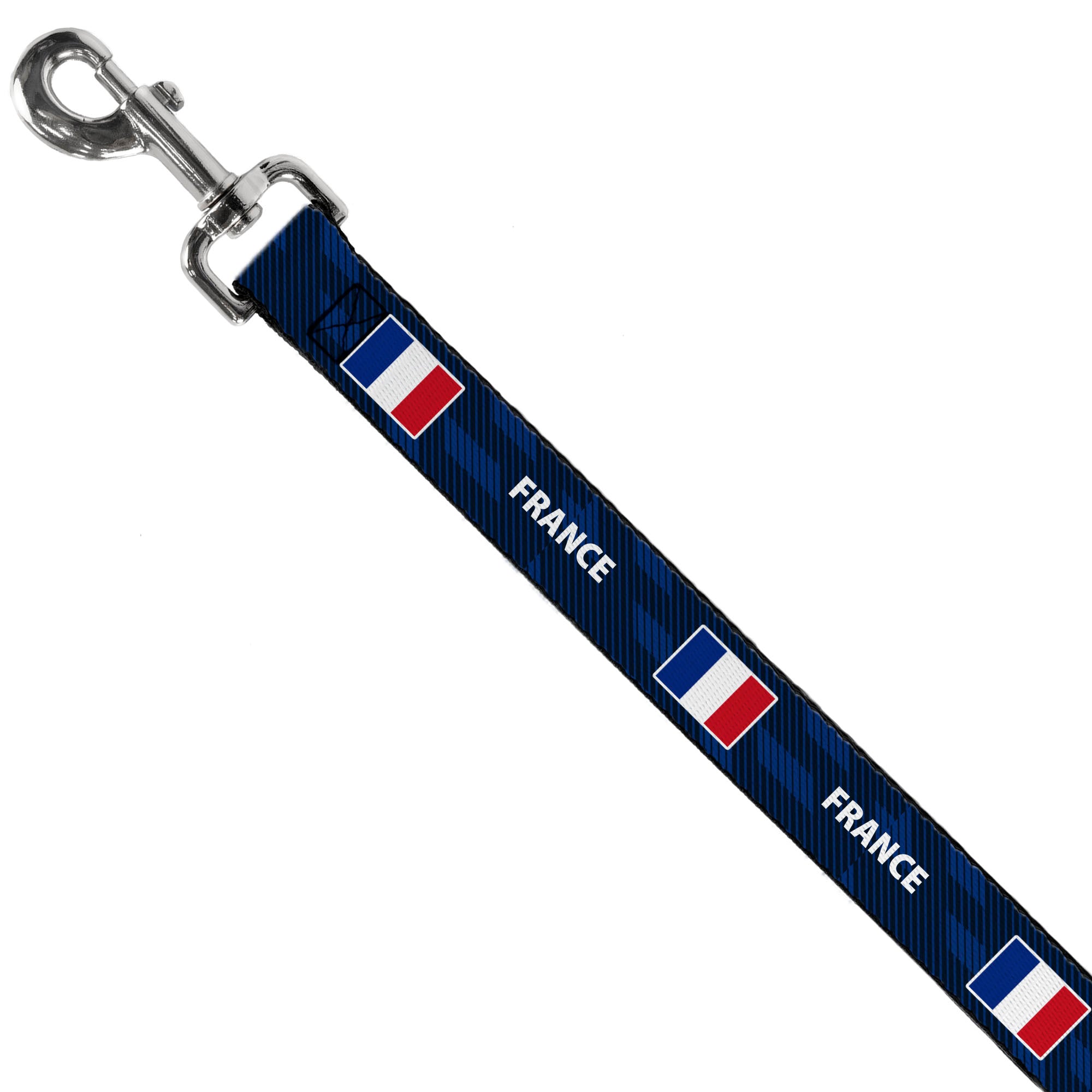 Dog Leash - Global Soccer Cup Series France Spirit Flag Dog Leashes Buckle-Down