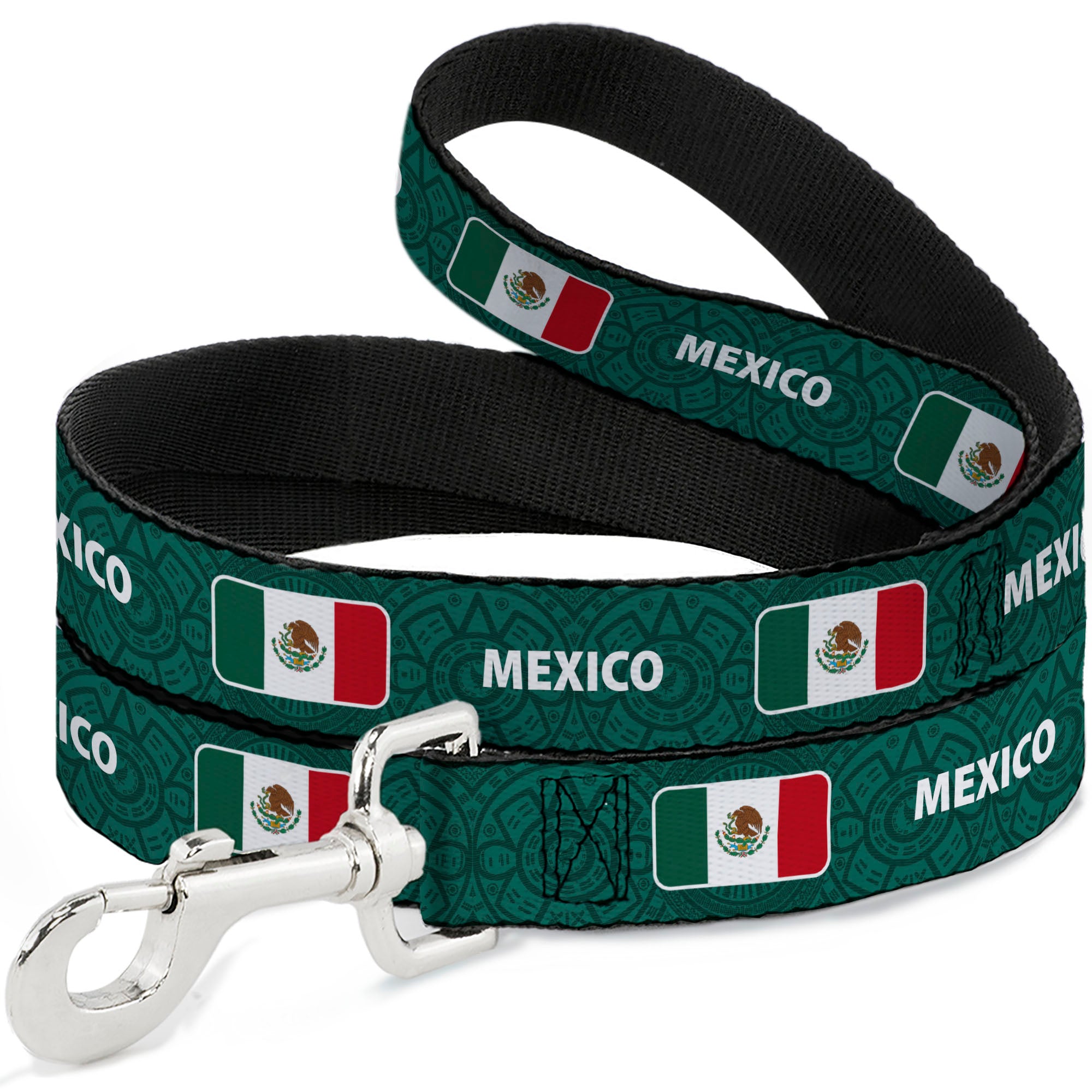 Dog Leash - Global Soccer Cup Series Mexico Spirit Flag Dog Leashes Buckle-Down