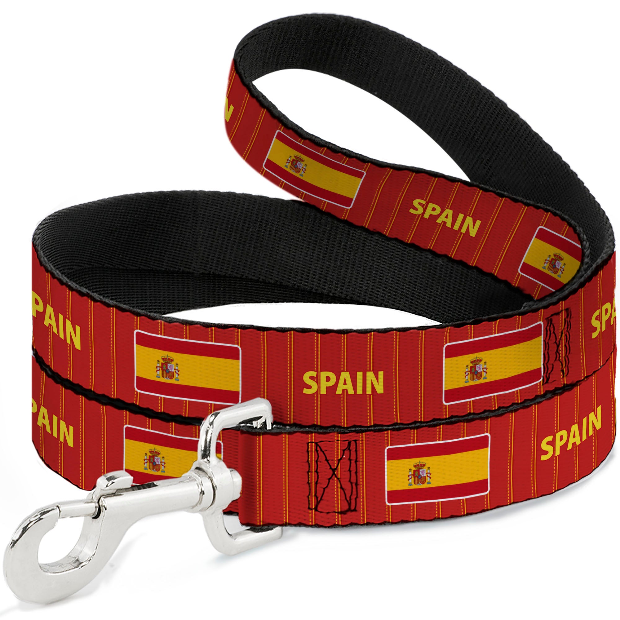 Dog Leash - Global Soccer Cup Series Spain Spirit Flag Dog Leashes Buckle-Down
