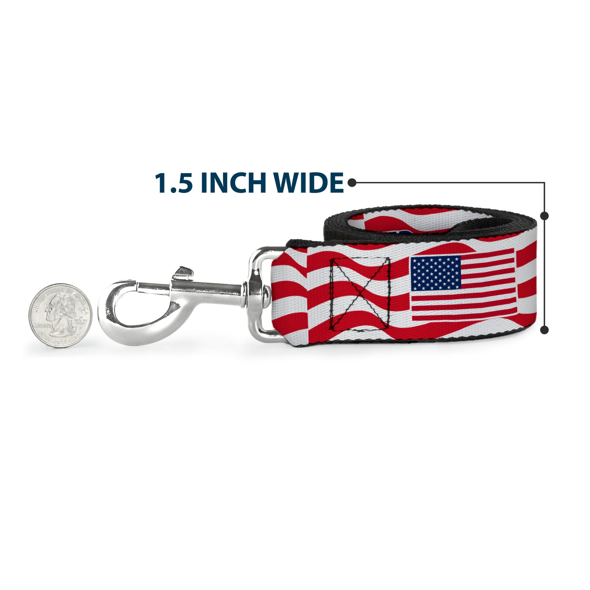 Dog Leash - Global Soccer Cup Series United States Spirit Flag Dog Leashes Buckle-Down