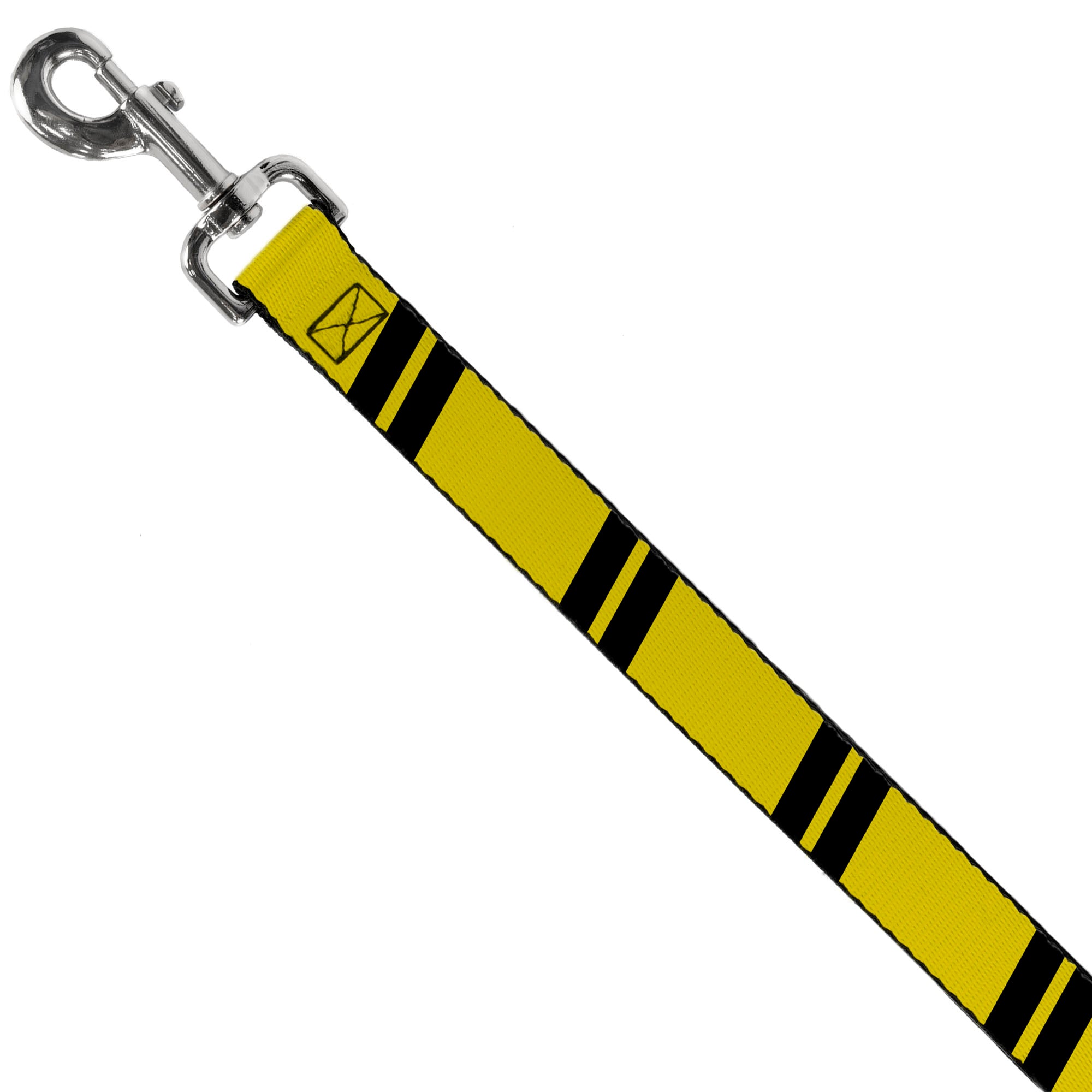 Dog Leash - Hash Mark Stripe Double Gold/Black Dog Leashes Buckle-Down
