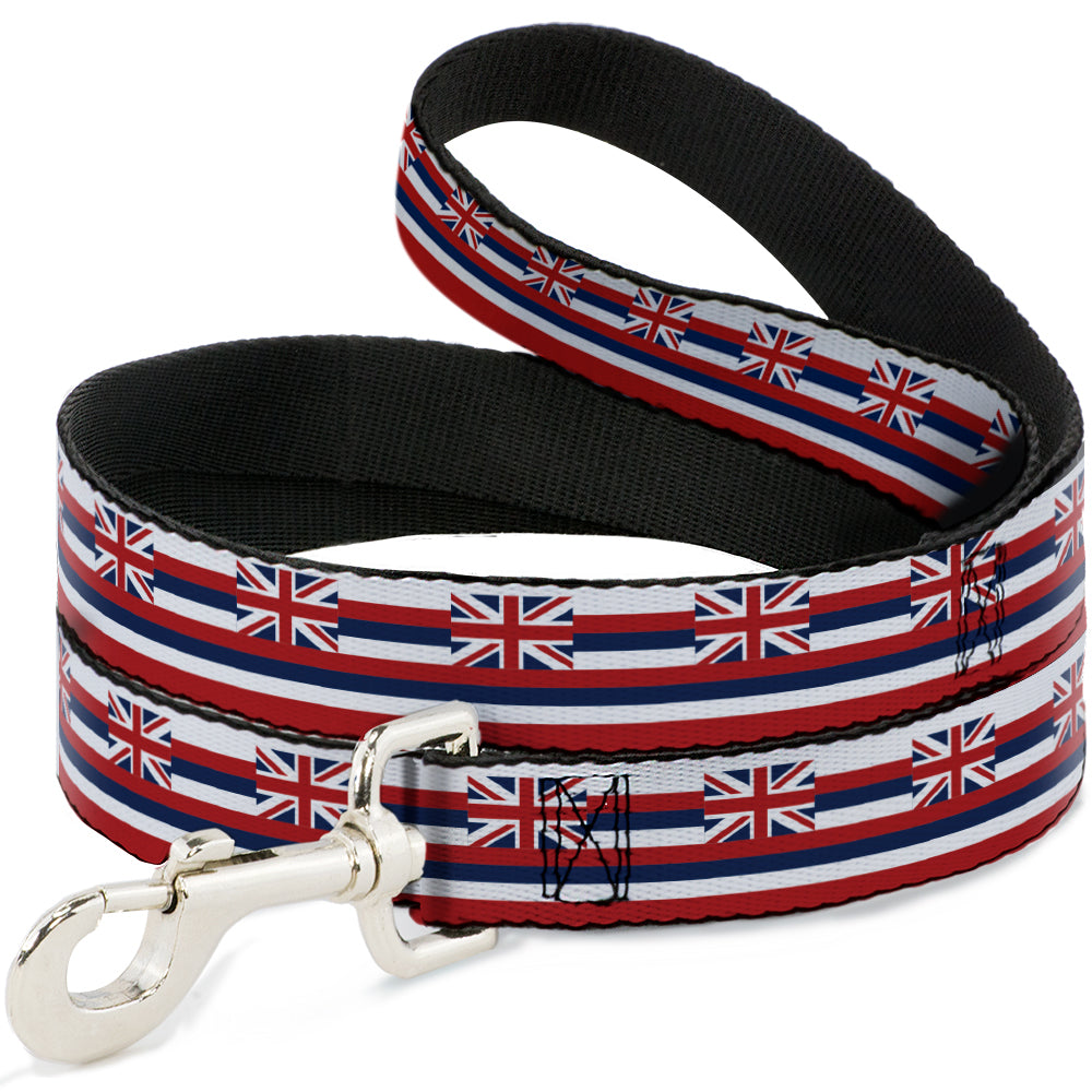 Dog Leash - Hawaii Flag Continuous Repeat Dog Leashes Buckle-Down