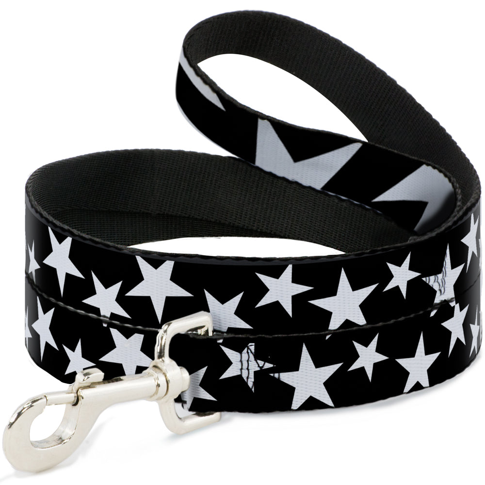 Dog Leash - Multi Stars Black/White/Black/White Outline Dog Leashes Buckle-Down
