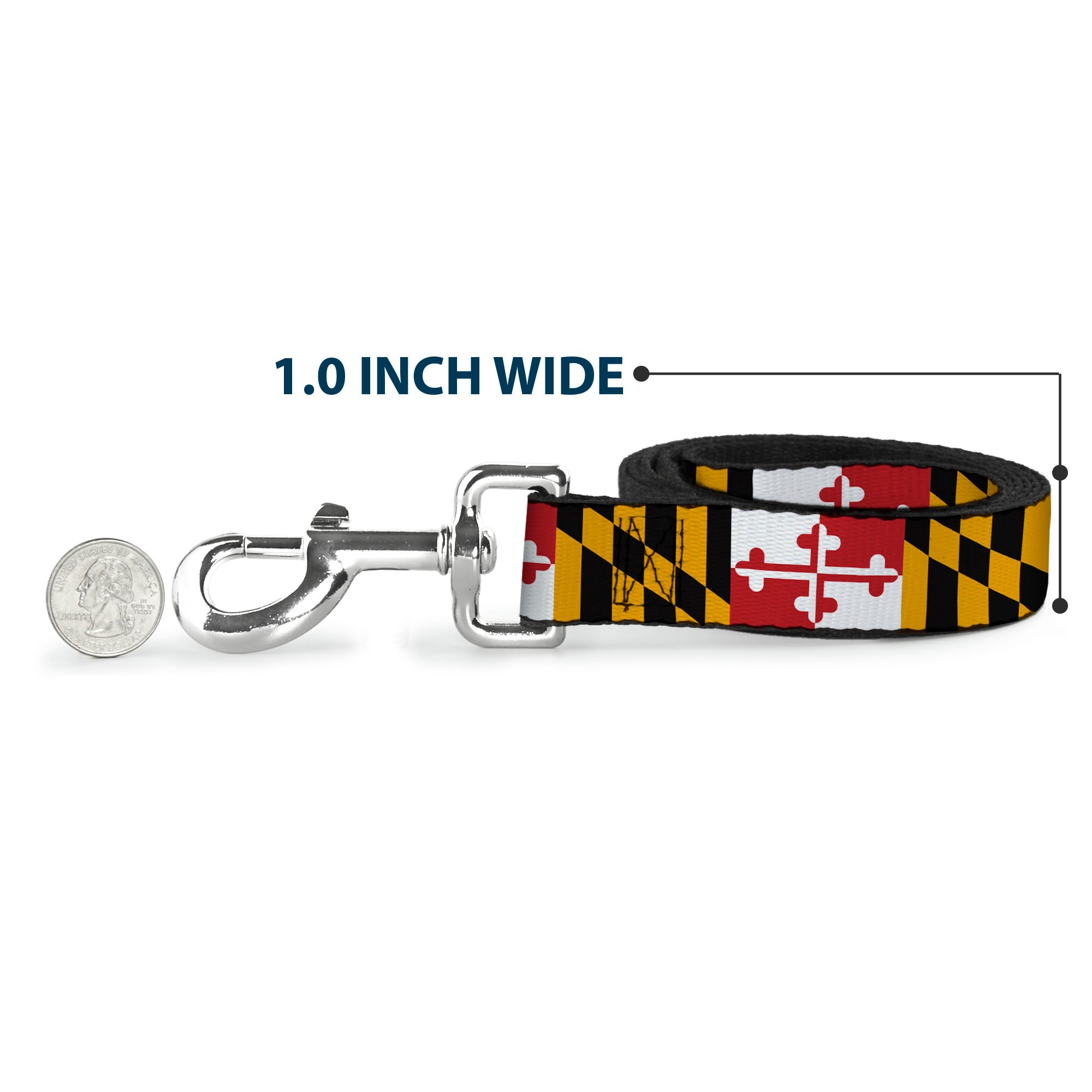 Dog Leash - Maryland Flags Dog Leashes Buckle-Down