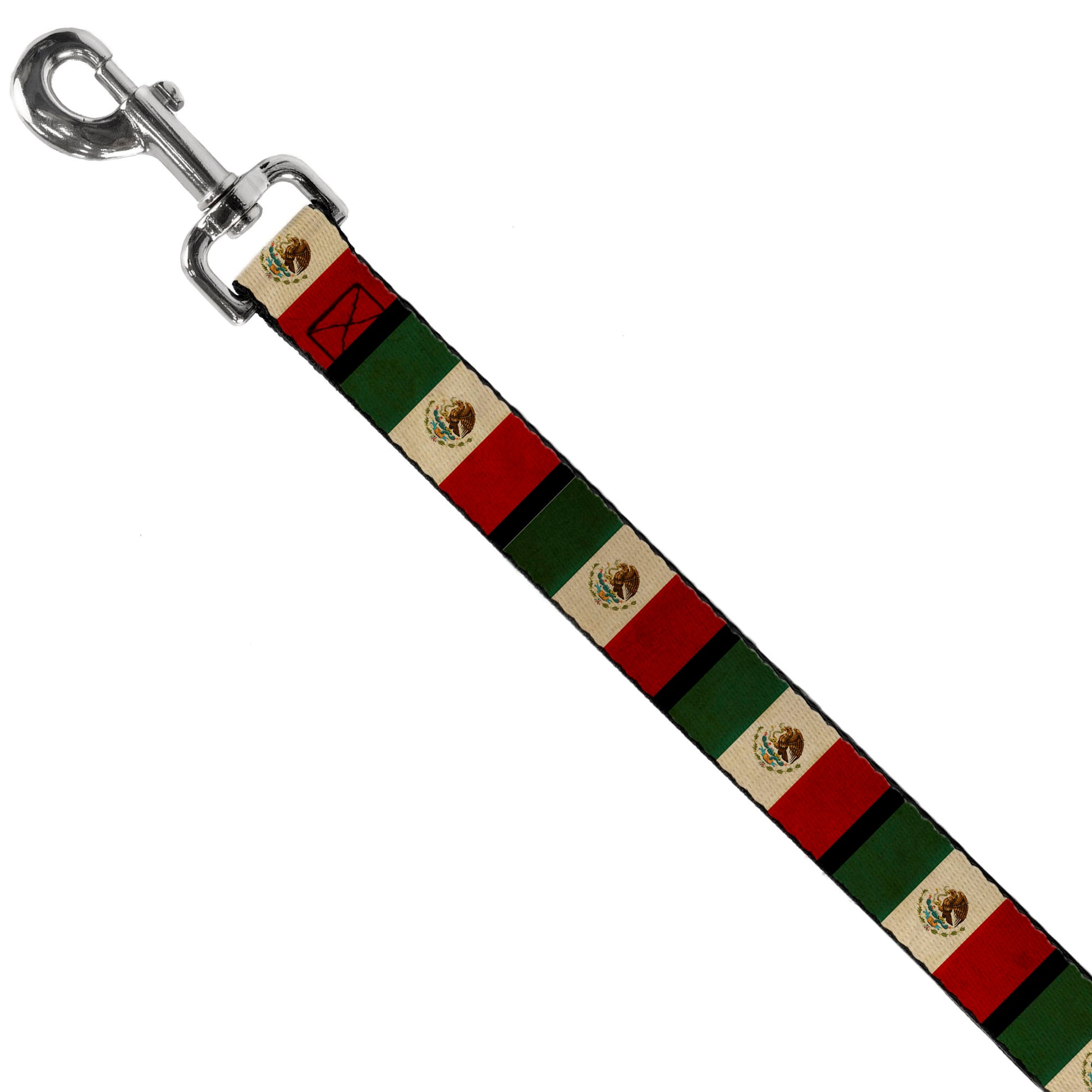 Dog Leash - Mexico Flag Distressed Dog Leashes Buckle-Down