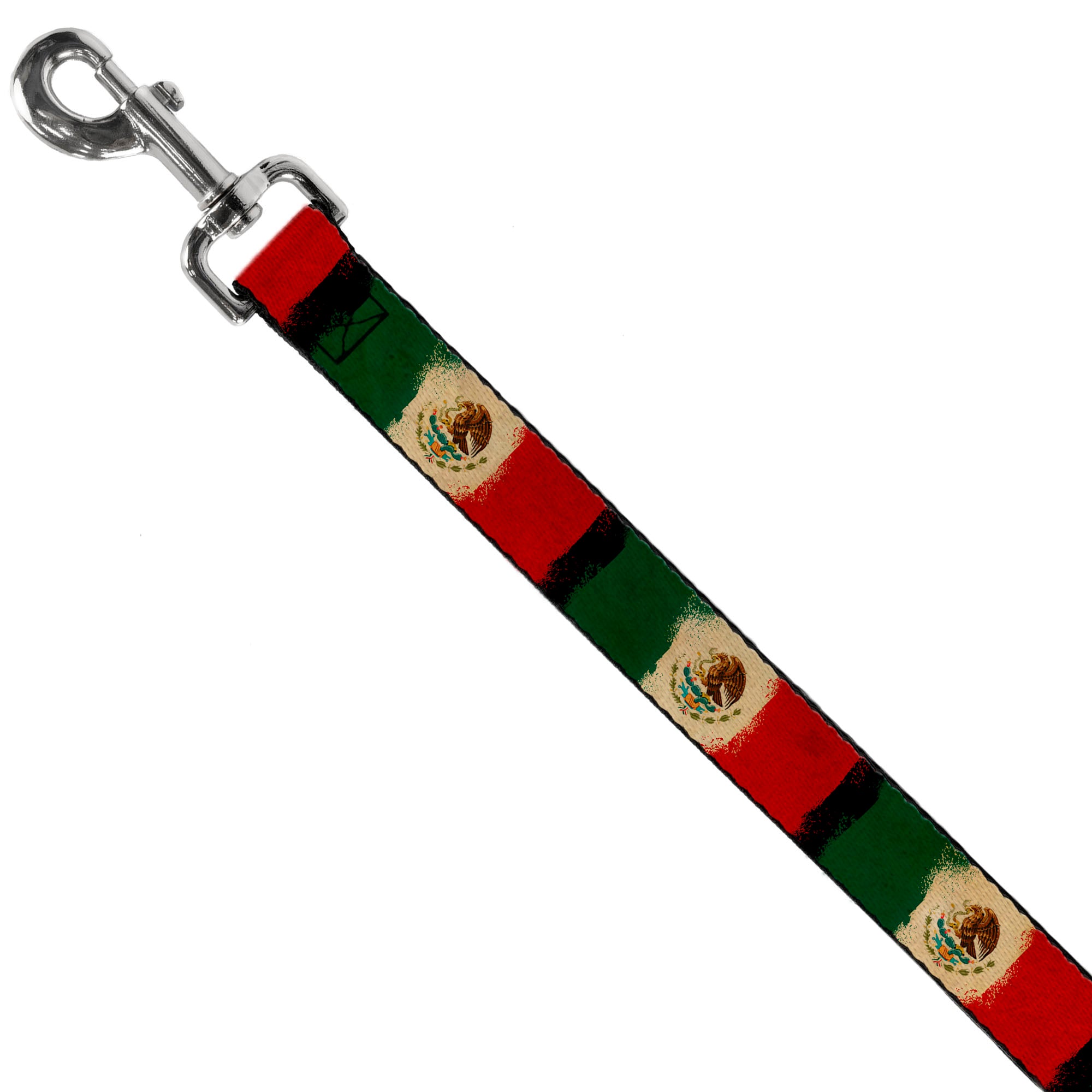 Dog Leash - Mexico Flag Distressed Painting Dog Leashes Buckle-Down