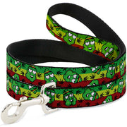 Buckle-Down Dog Leash - Marijuana Nugs/Leaves Cartoon Rasta/Black Dog Leashes Buckle-Down