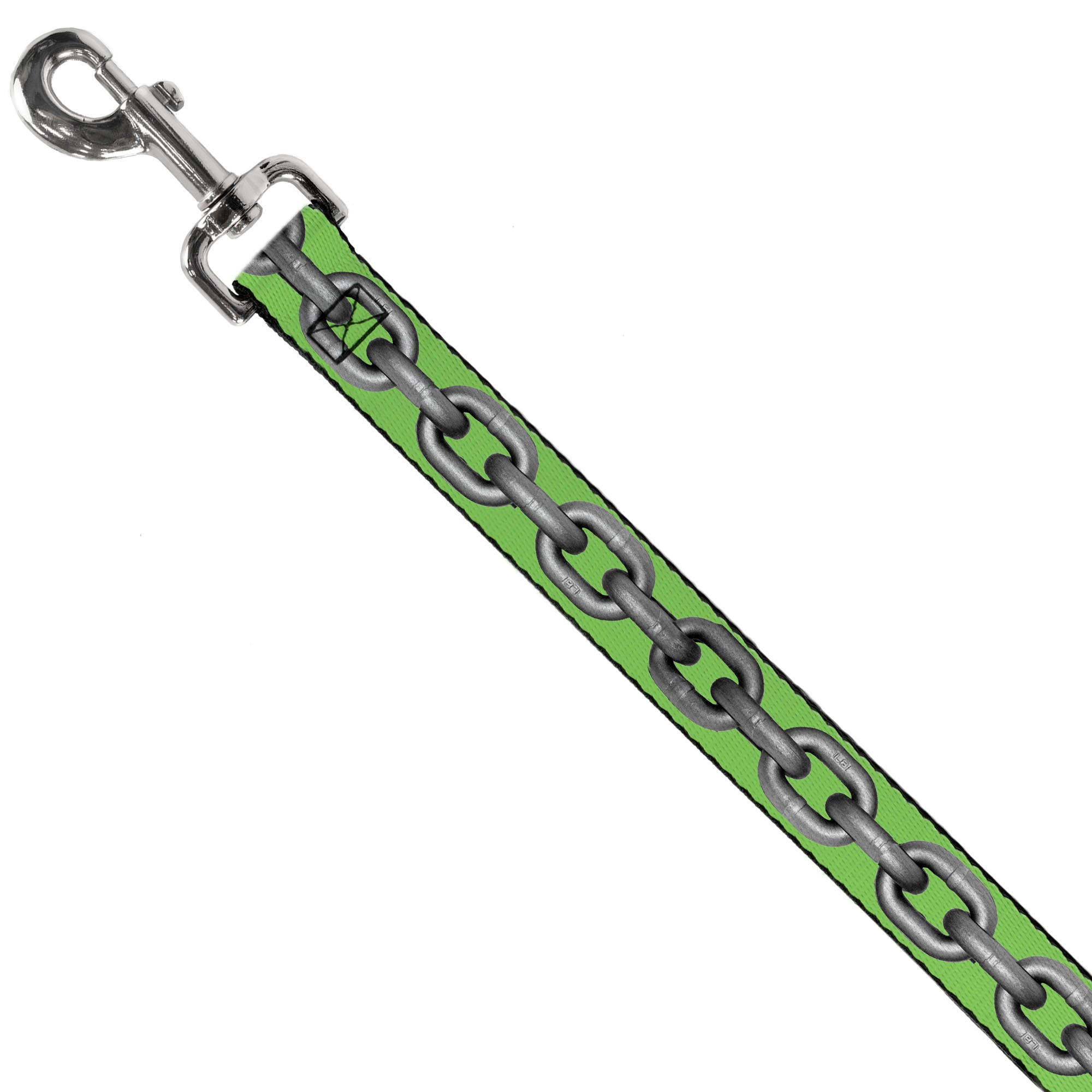 Dog Leash - Metal Chain Green/Gray Dog Leashes Buckle-Down