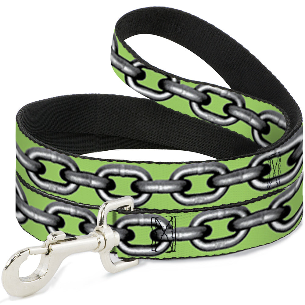 Dog Leash - Metal Chain Green/Gray Dog Leashes Buckle-Down