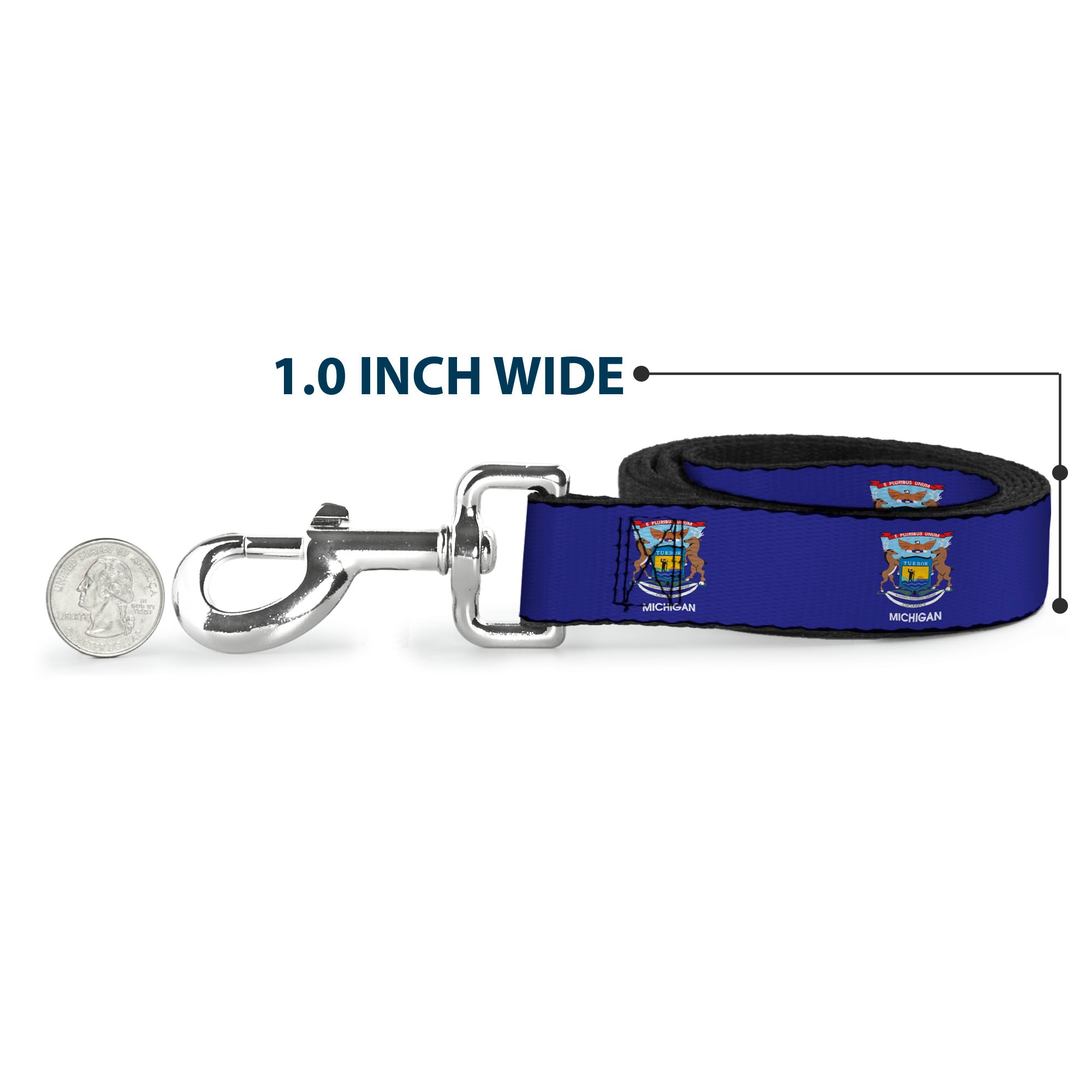 Dog Leash - Michigan Flag Continuous Dog Leashes Buckle-Down