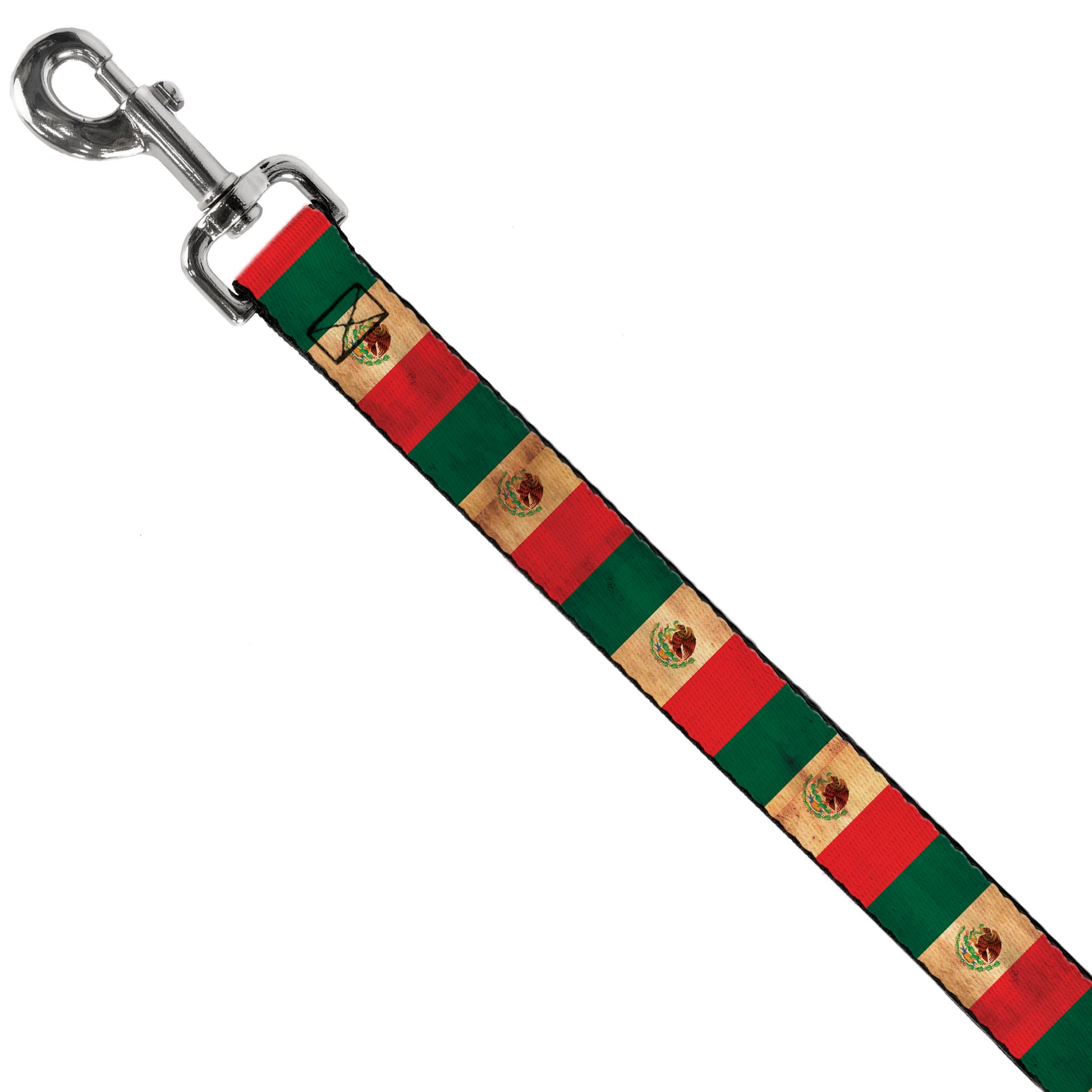 Dog Leash - Mexico Flag Continuous Vintage Dog Leashes Buckle-Down