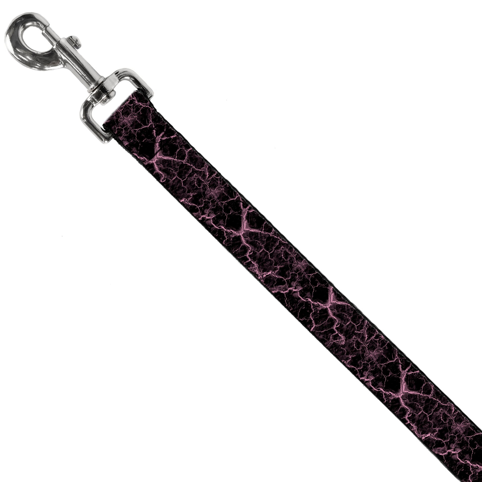 Dog Leash - Marble Black/Baby Pink Dog Leashes Buckle-Down