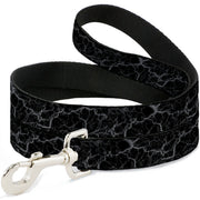 Dog Leash - Marble Black/Charcoal Gray Dog Leashes Buckle-Down