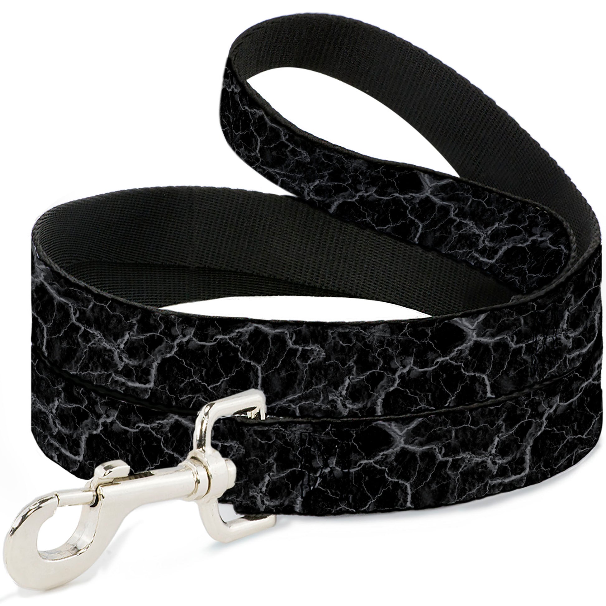 Dog Leash - Marble Black/Charcoal Gray Dog Leashes Buckle-Down