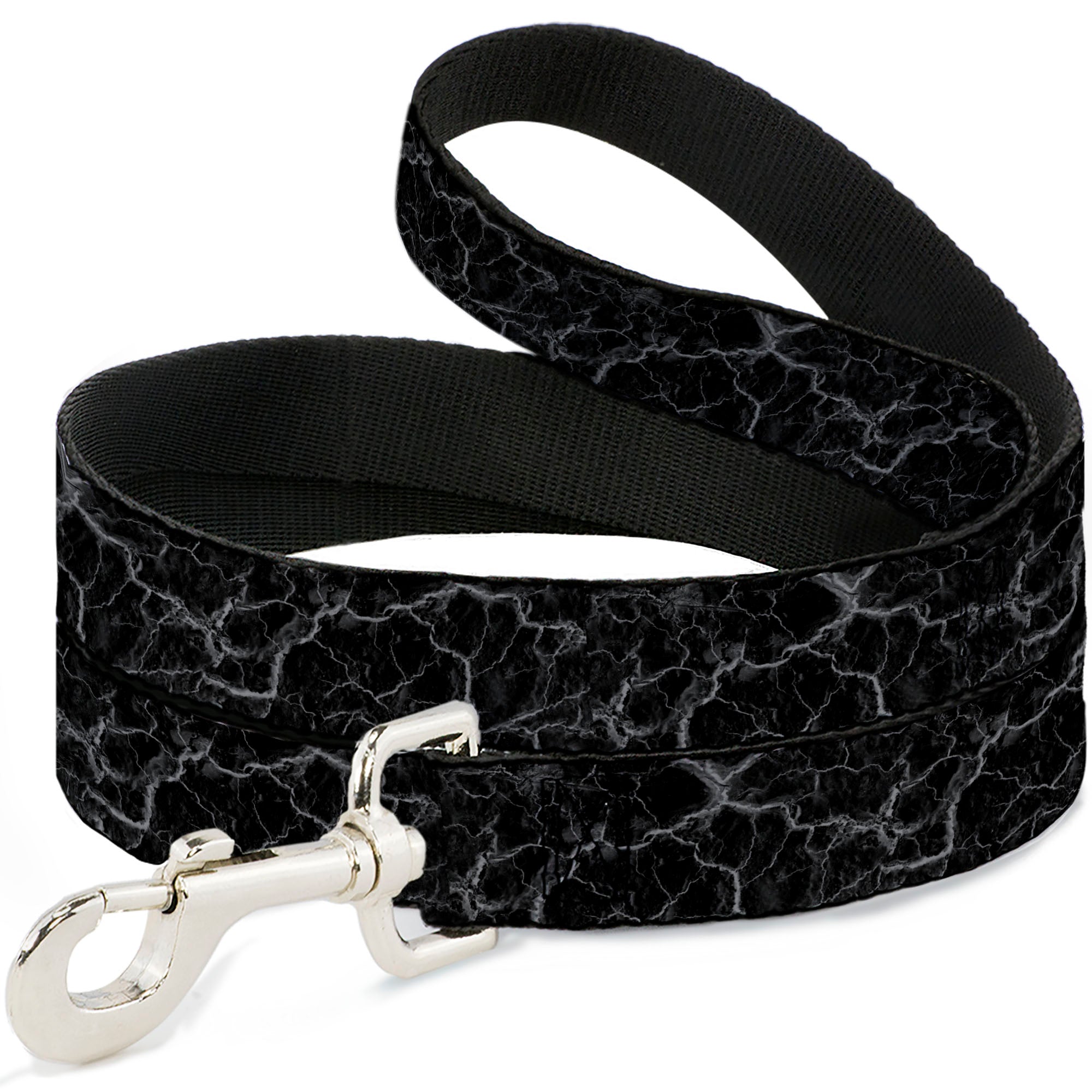 Dog Leash - Marble Black/Charcoal Gray Dog Leashes Buckle-Down