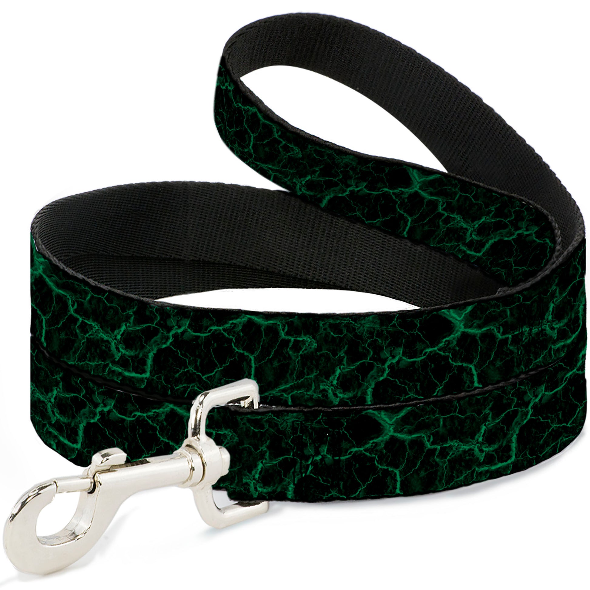 Dog Leash - Marble Black/Green Dog Leashes Buckle-Down