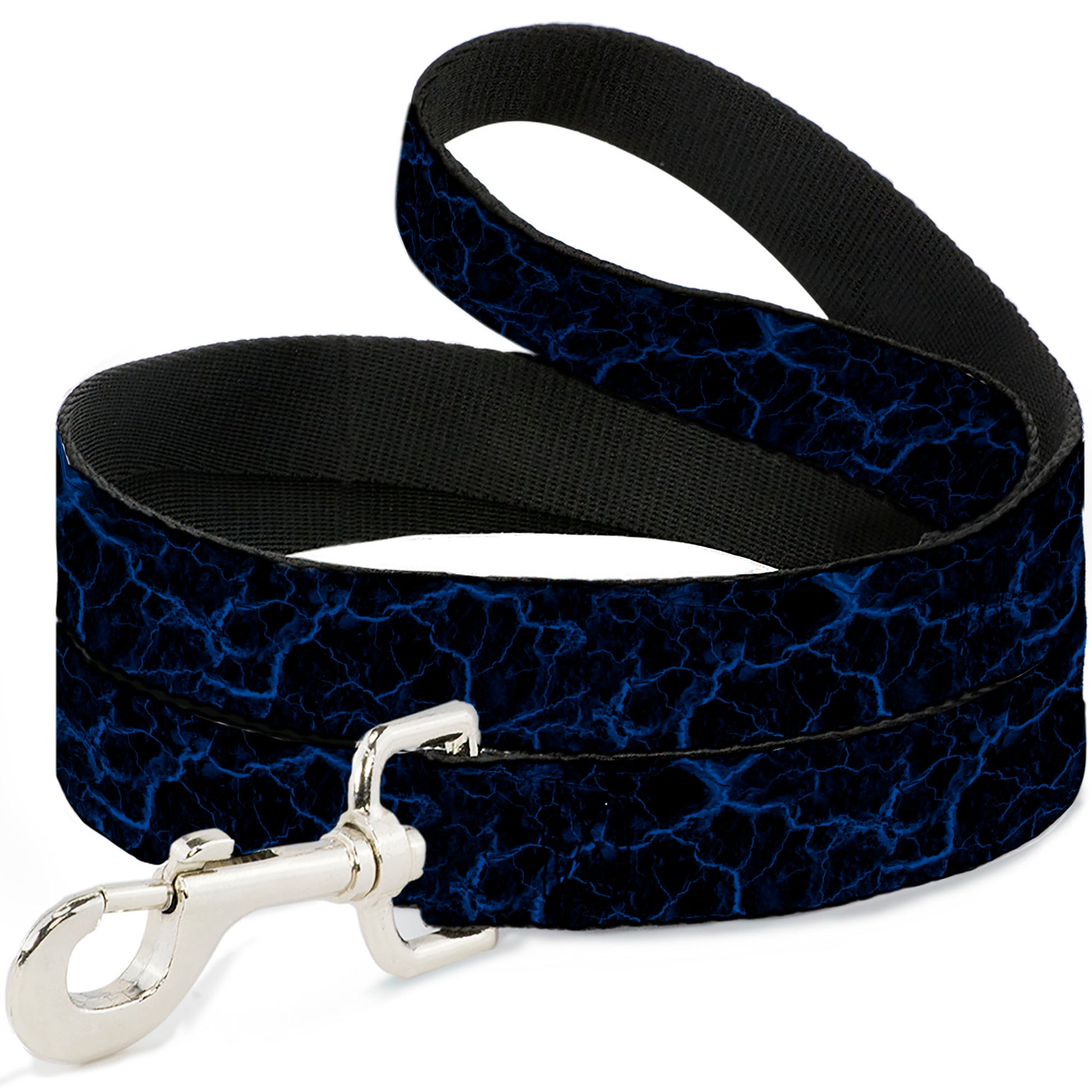 Dog Leash - Marble Black/Blue Dog Leashes Buckle-Down