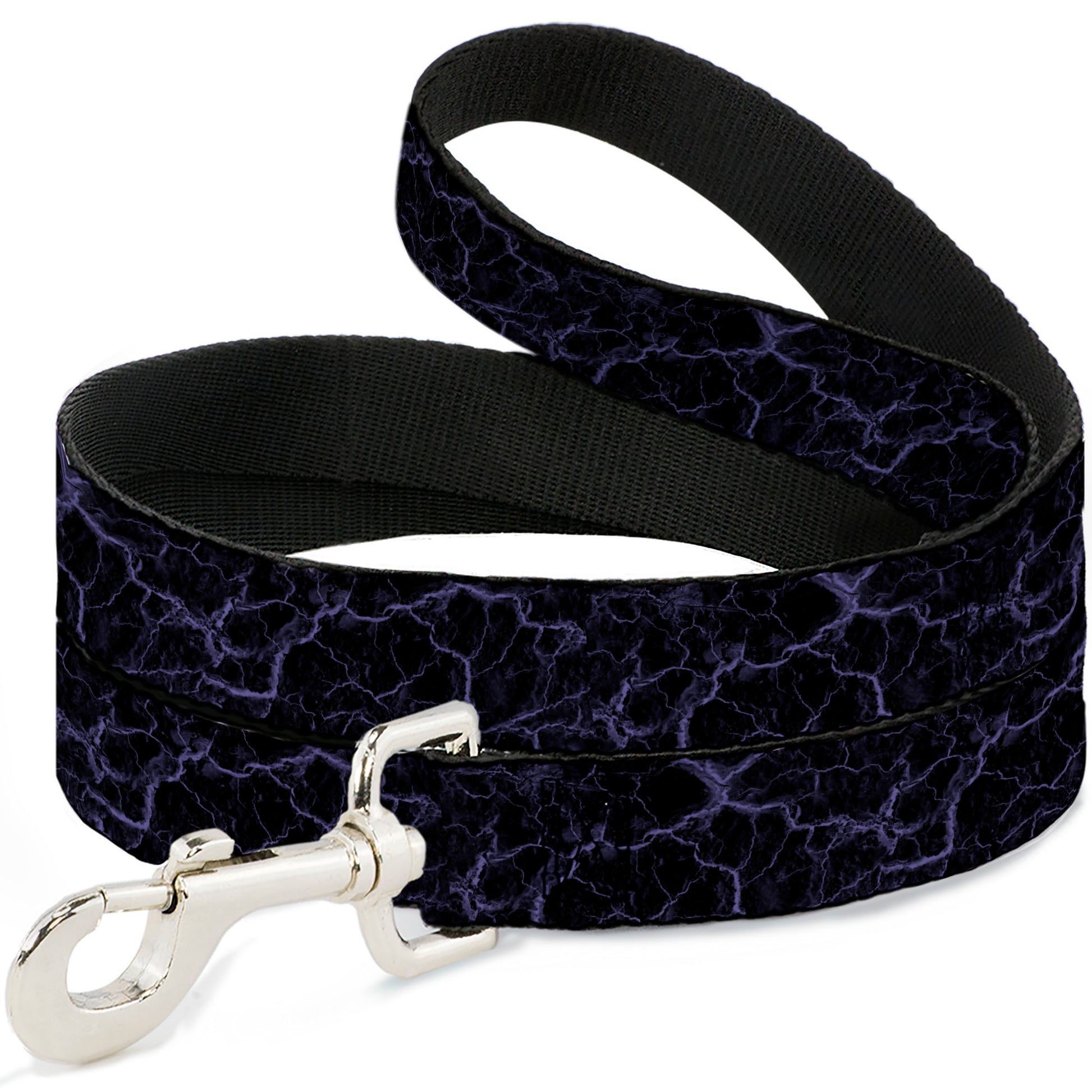 Dog Leash - Marble Black/Purple Dog Leashes Buckle-Down