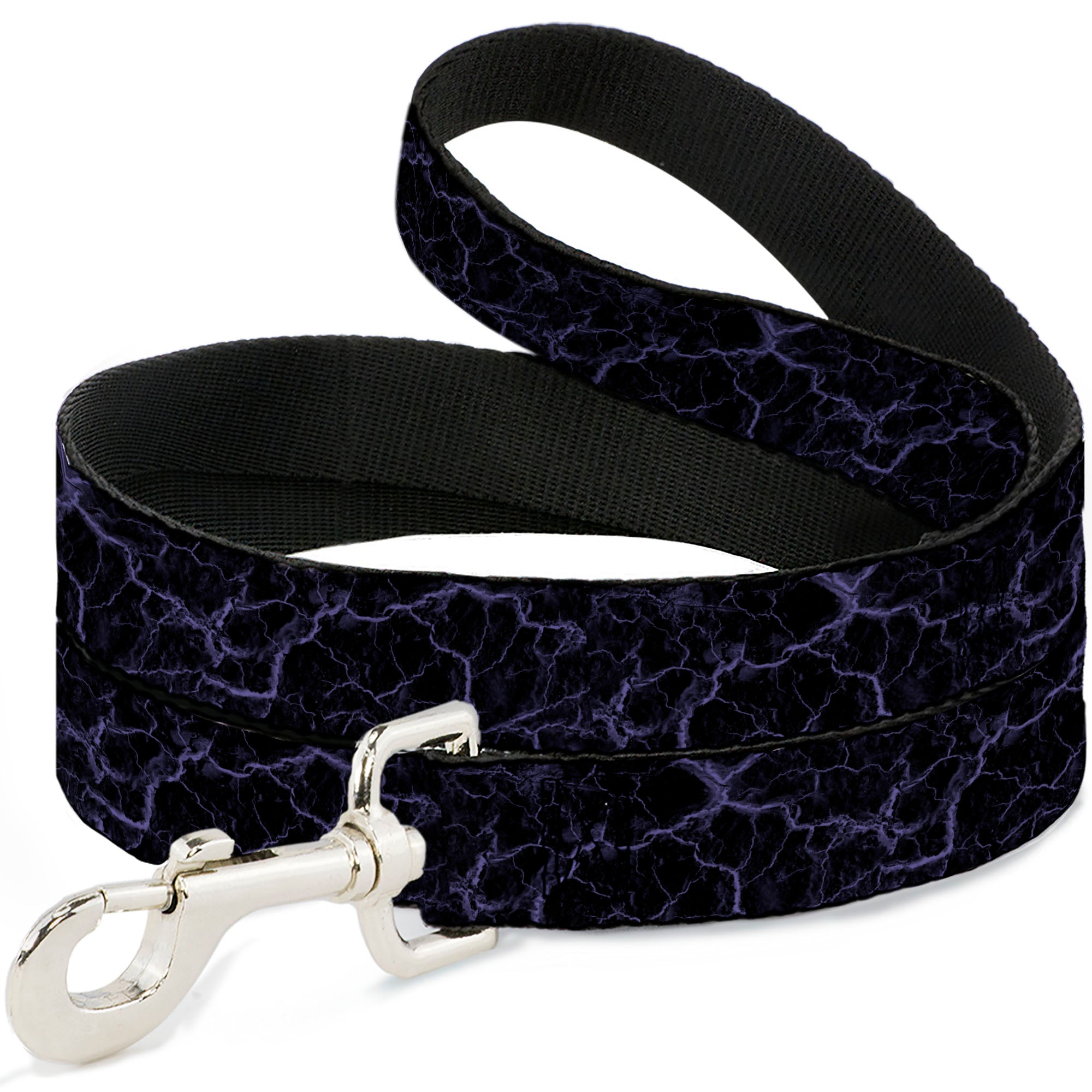 Dog Leash - Marble Black/Purple Dog Leashes Buckle-Down