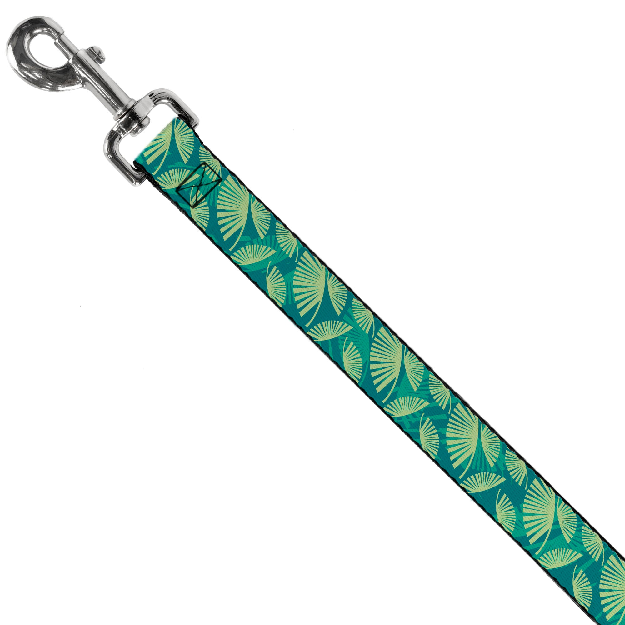 Dog Leash - Palm Leaves Stacked Pastel Greens Dog Leashes Buckle-Down