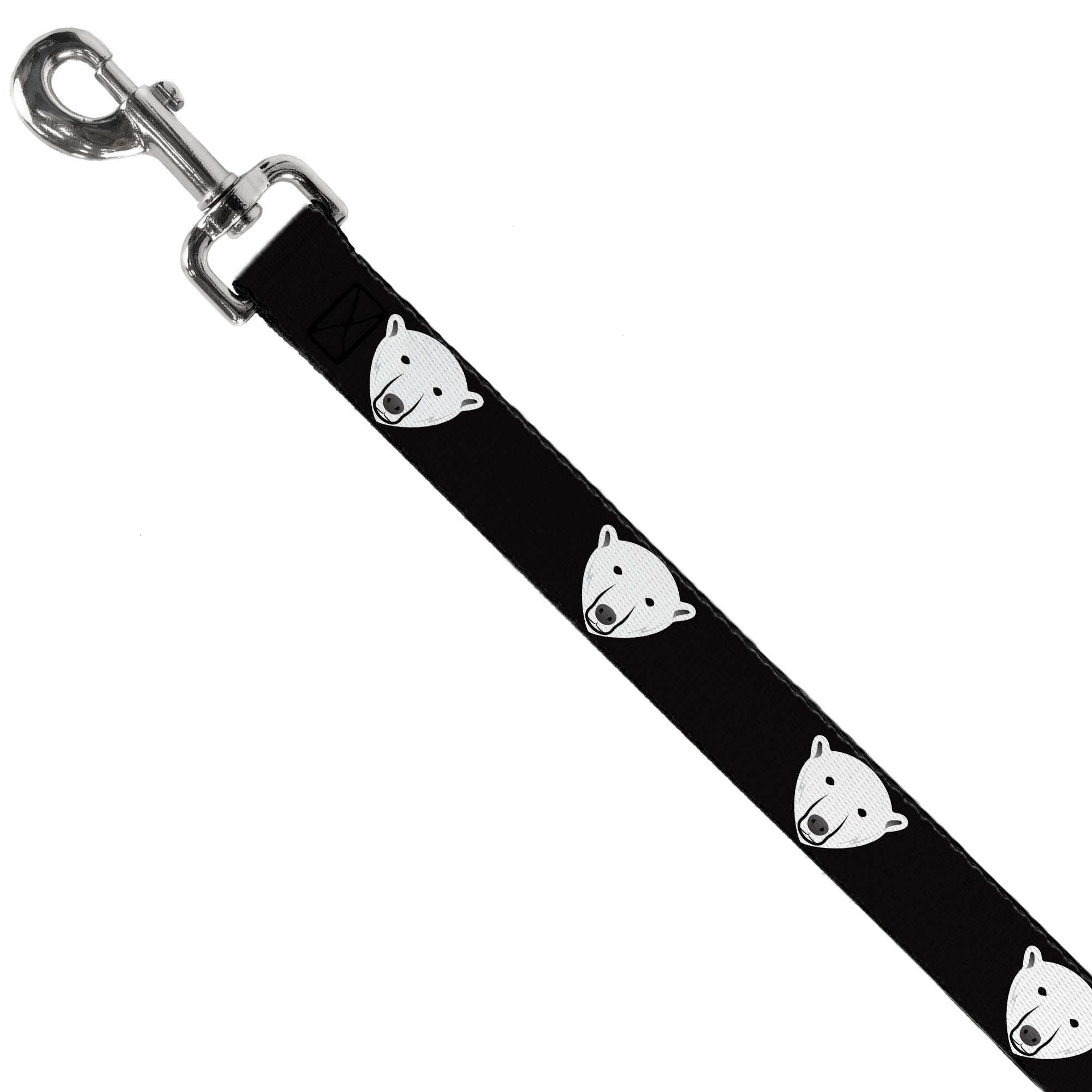 Dog Leash - Polar Bear Repeat Black Dog Leashes Buckle-Down