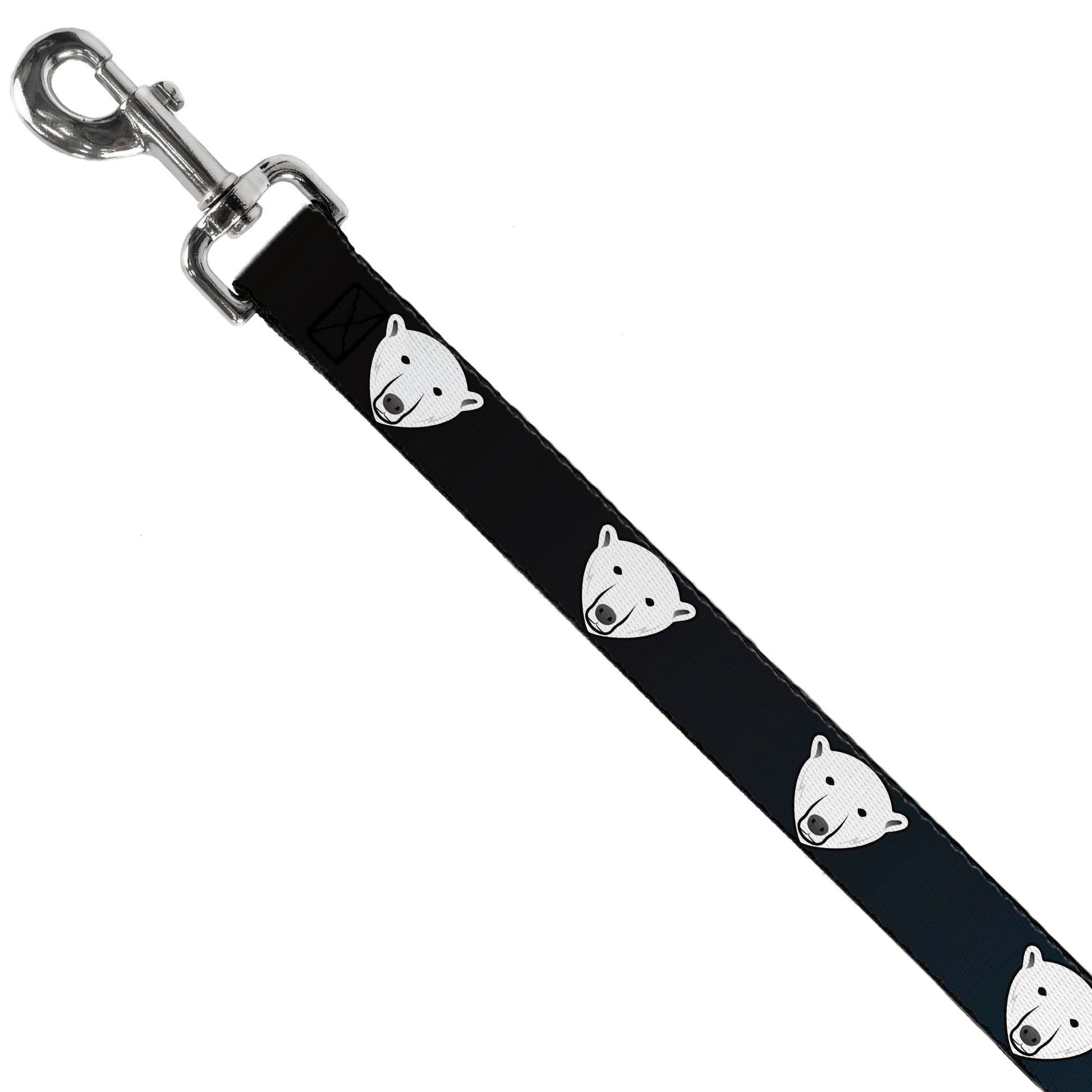 Dog Leash - Polar Bear Repeat Black/Blue Fade Dog Leashes Buckle-Down