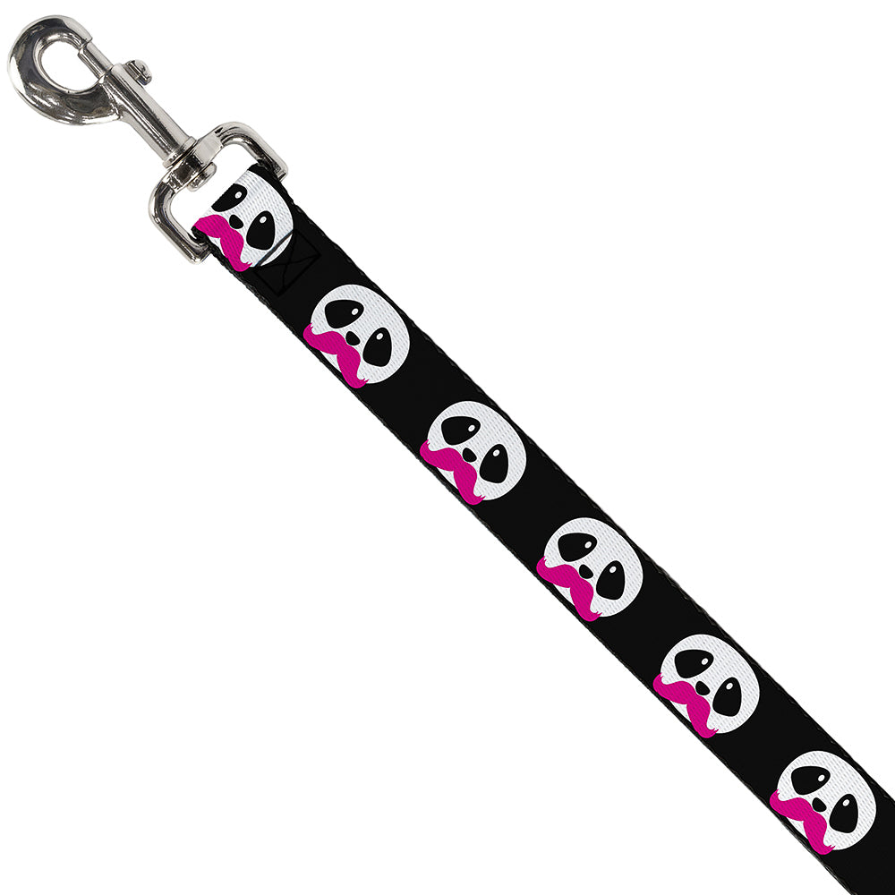 Dog Leash - Panda Face w/Pink Mustache Dog Leashes Buckle-Down